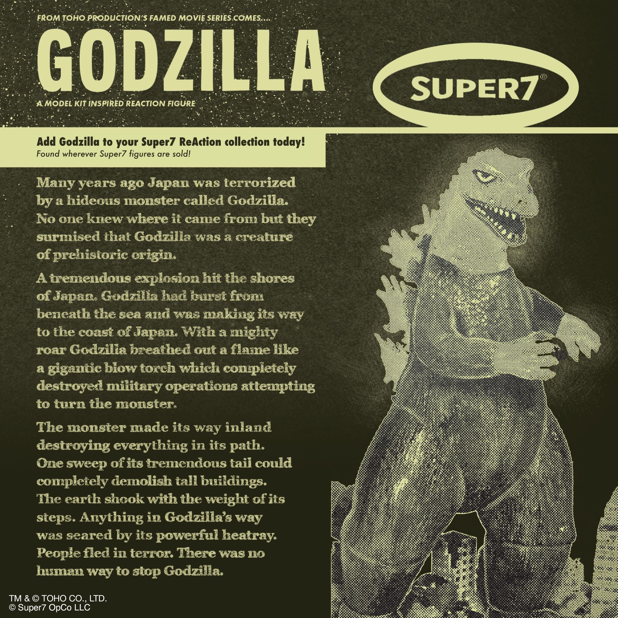 Super7 Toho Godzilla Model Kit Glow figurina 3.75 inch
