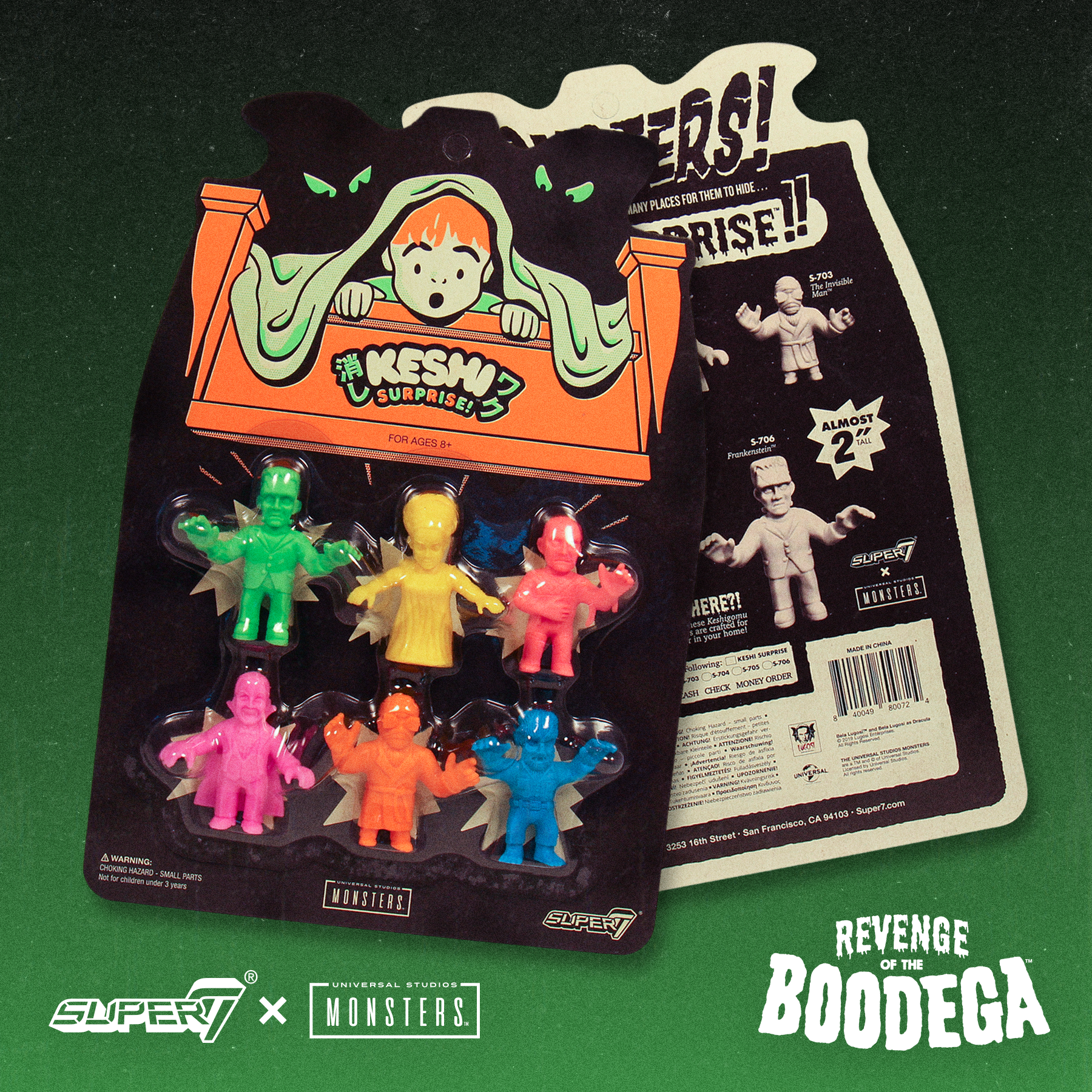 Super7 Keshi Universal Monsters set 6 mini-figurine