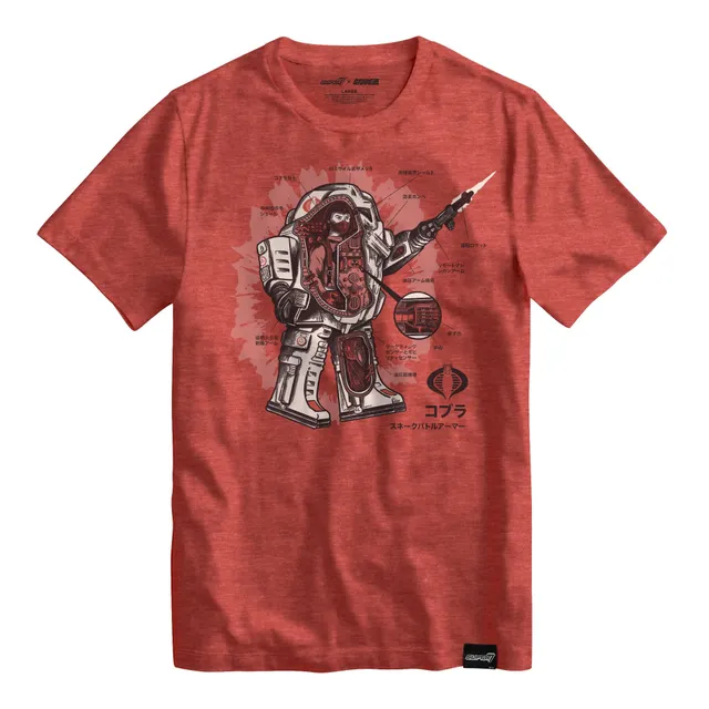 Super7 G.I. Joe Snake Armor tricou bumbac roșu