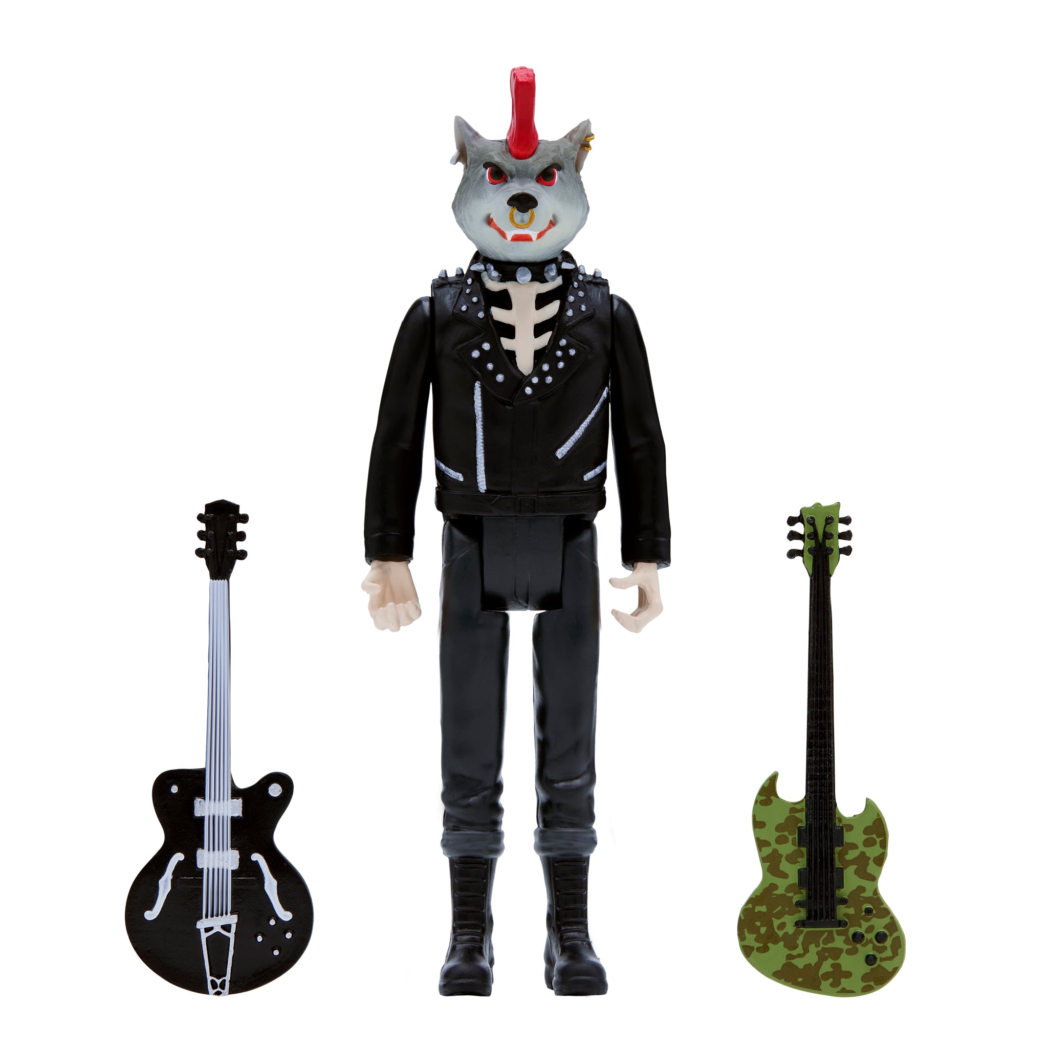 Super7 ReAction Skeletim Wolf Head figurina 9,5 cm chitari
