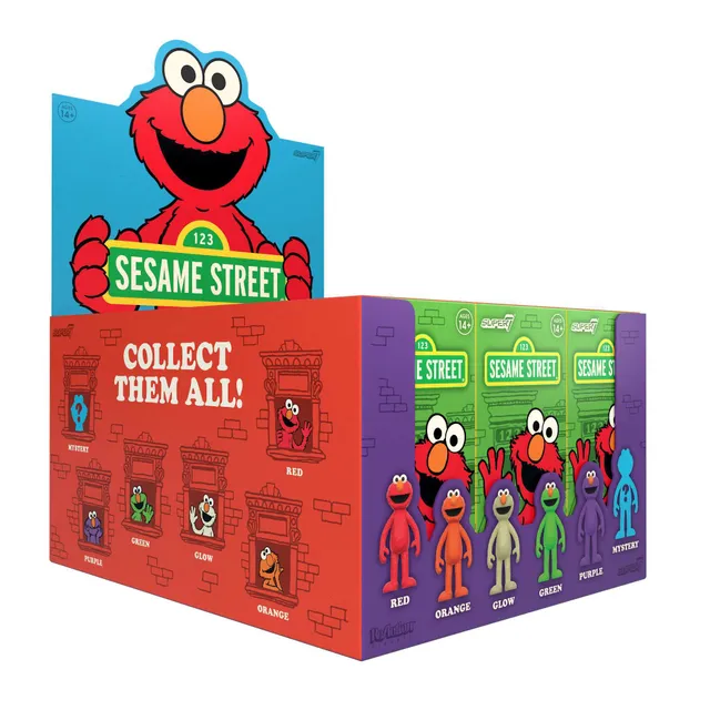 Super7 Sesame Street Elmo blind box set 12 culori fosforescent
