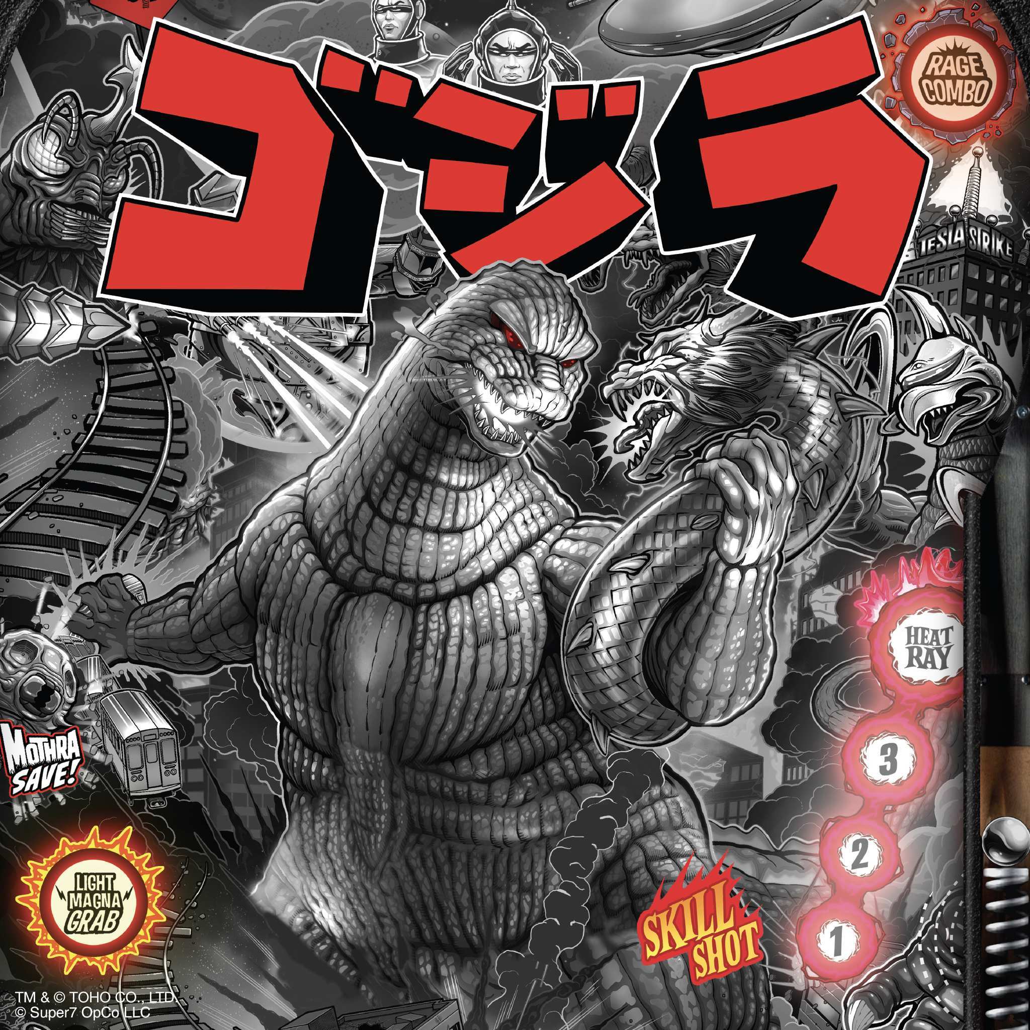 Super7 Toho Godzilla '84 Stern Pinball figurina 3.75 inch