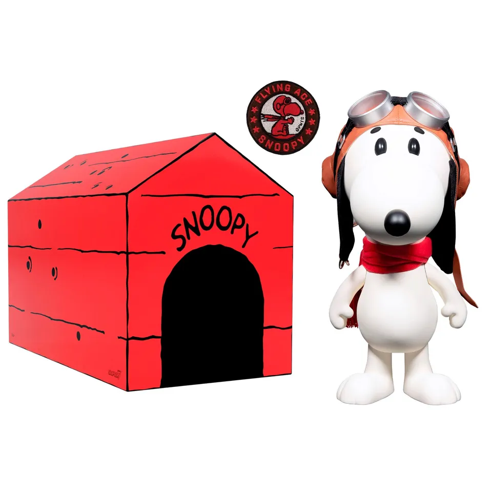 Super7 SuperSize Snoopy Flying Ace figurina 30 cm Doghouse