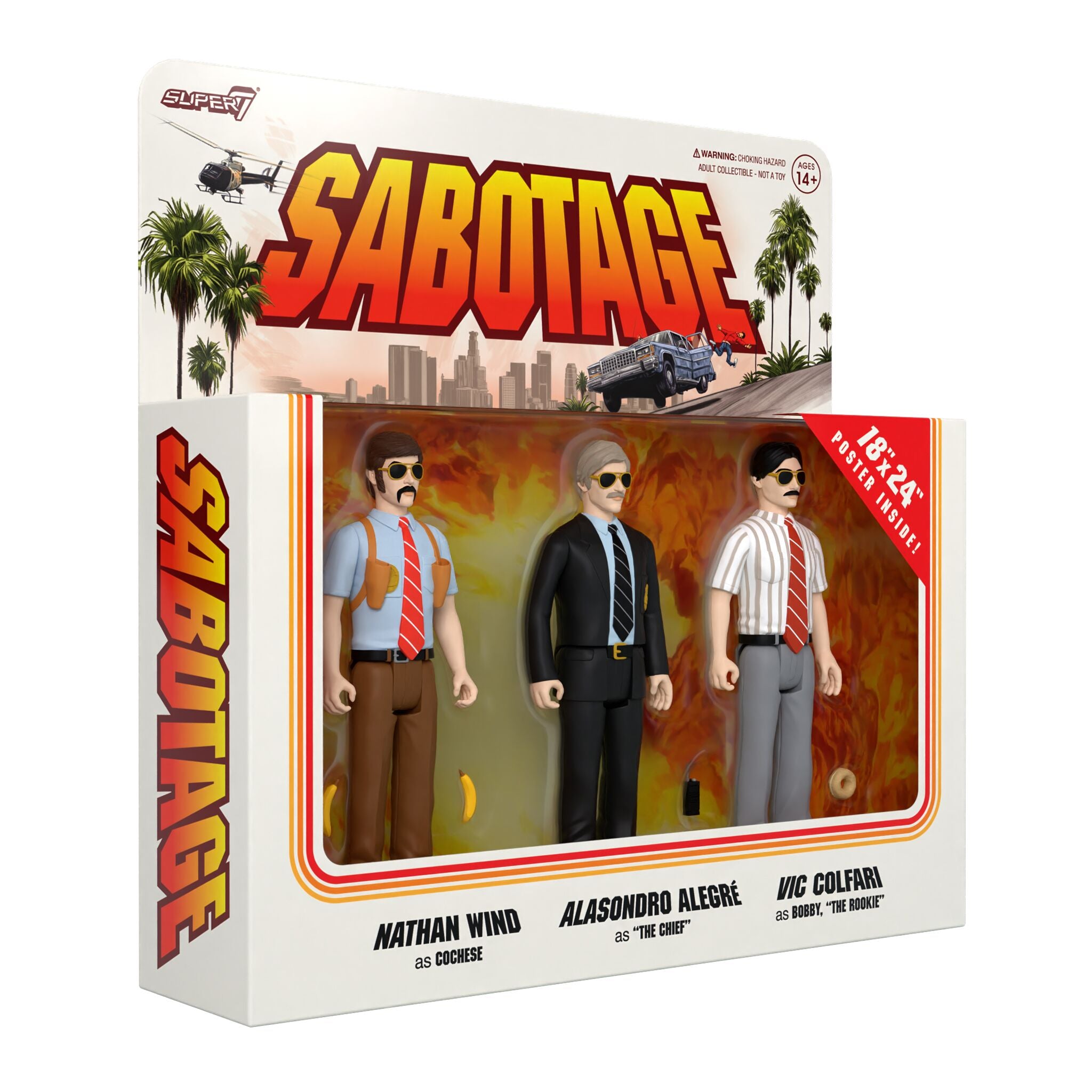 Super7 ReAction Beastie Boys Wave 03 Sabotage figurine set 3 buc articulat