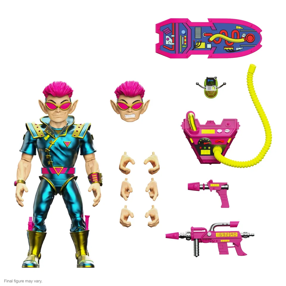 Super7 ULTIMATES Zak Neutrino figurina 7 inch cu hoverboard