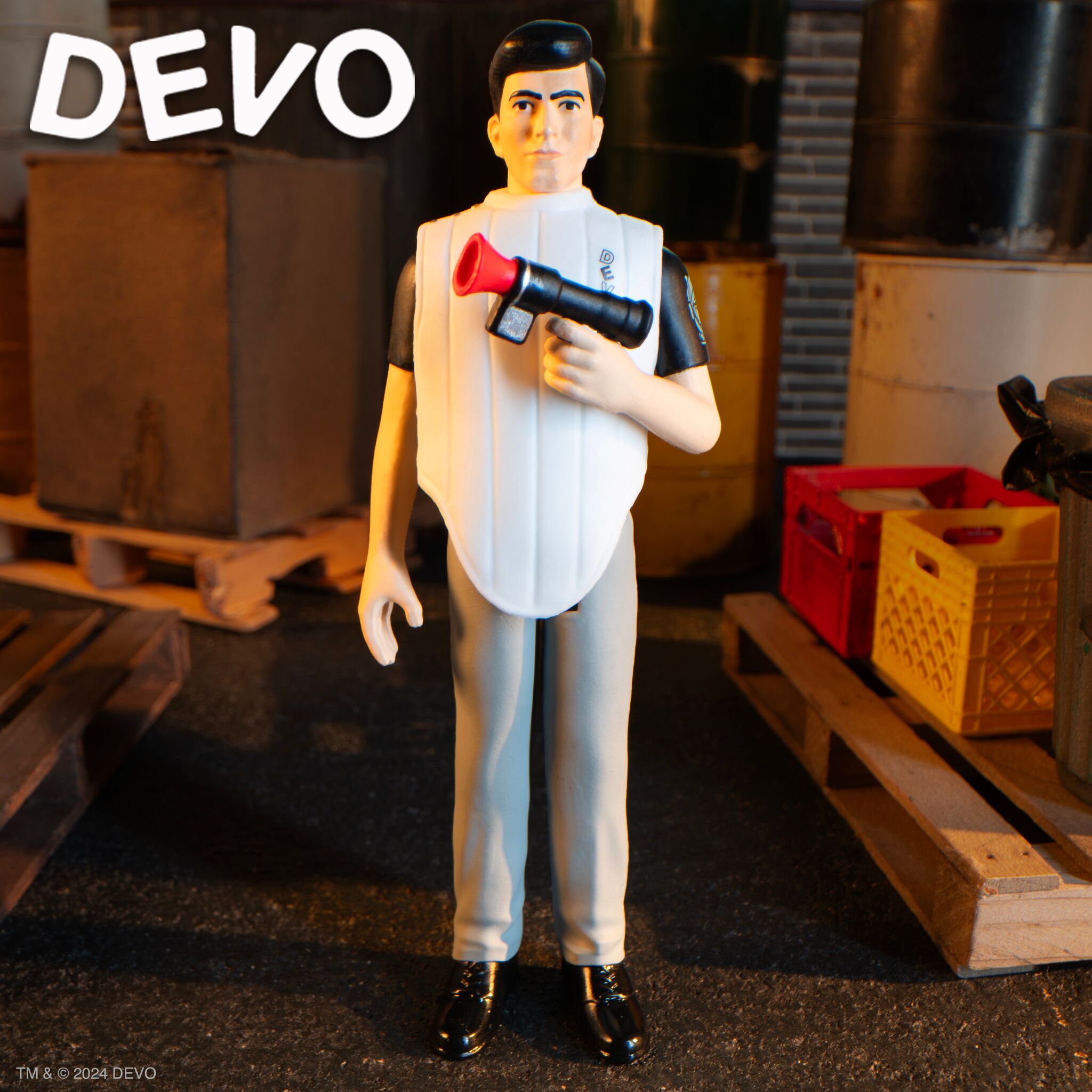 Super7 Devo ReAction Gerald Casale figurina 9,5 cm