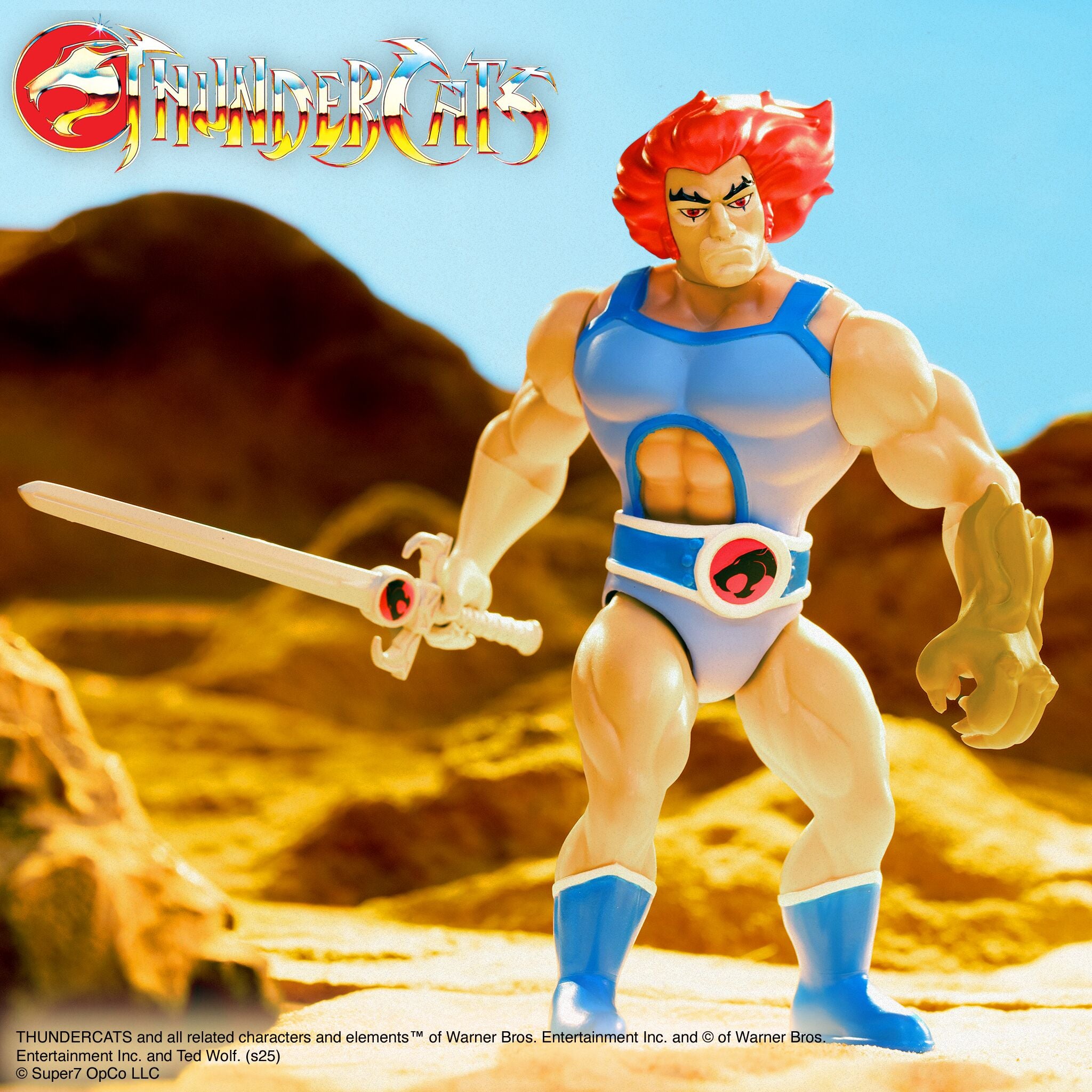 Super7 Vintage ThunderCats Wave 01 Lion-O Mumm-Ra Jackalman figurine