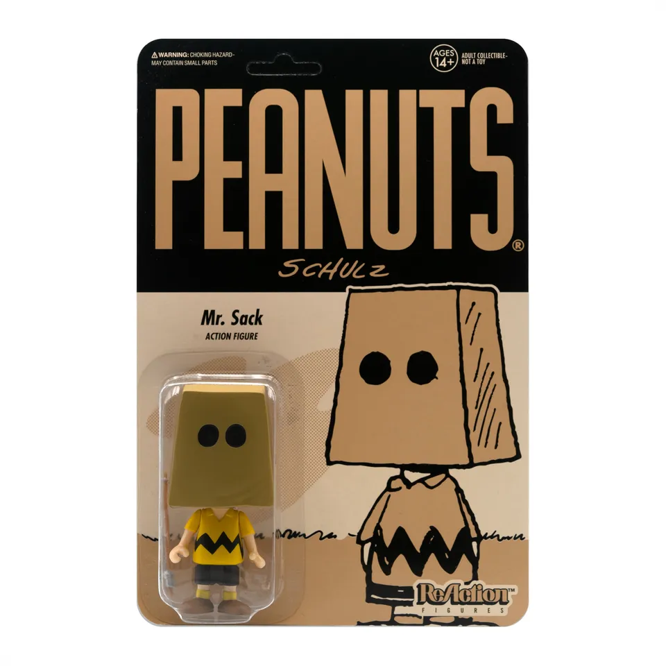 Super7 Peanuts ReAction Mr. Sack figurina 9,5 cm cu undita
