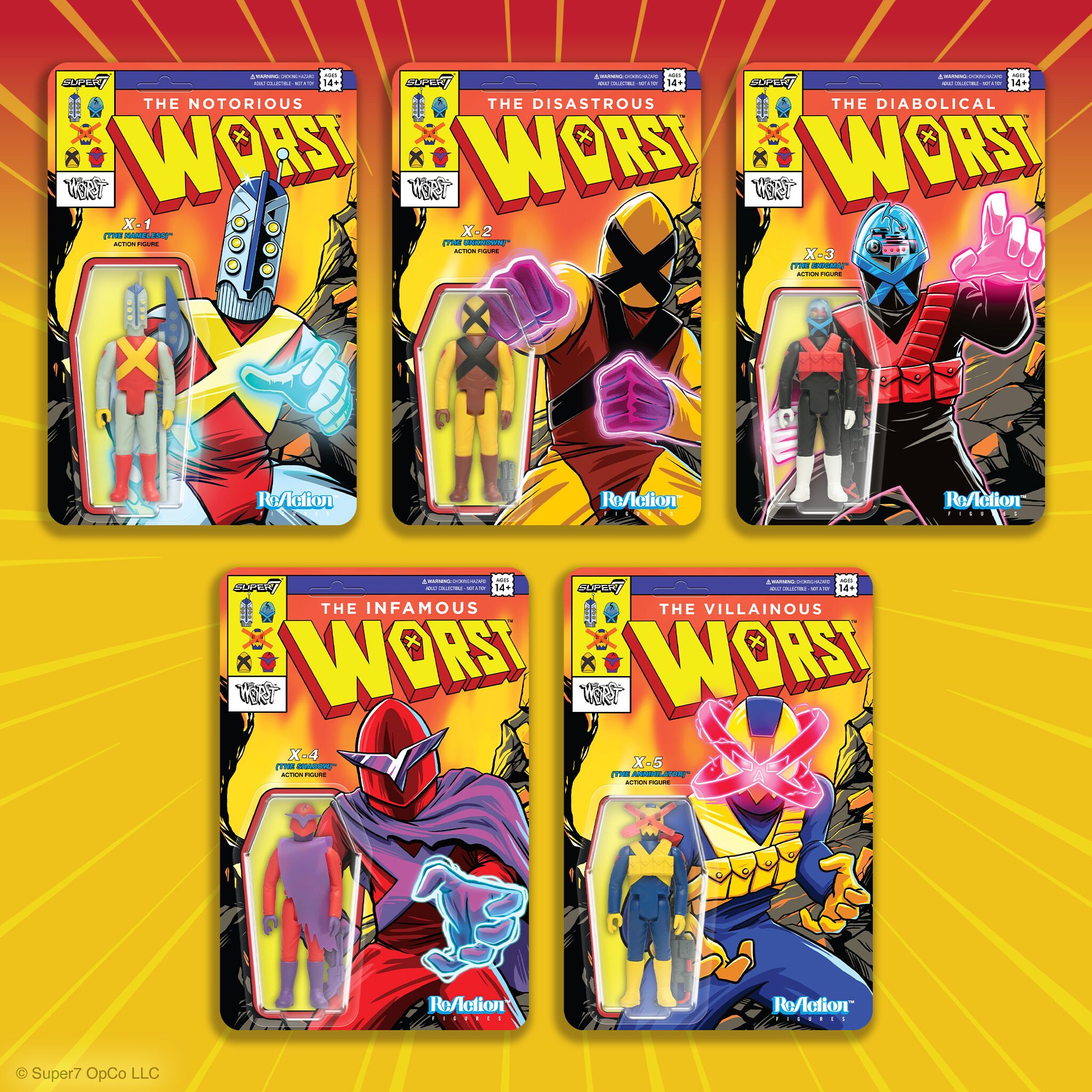 Super7 The Worst Wave 05 X4 Shadow figurină 9,5 cm