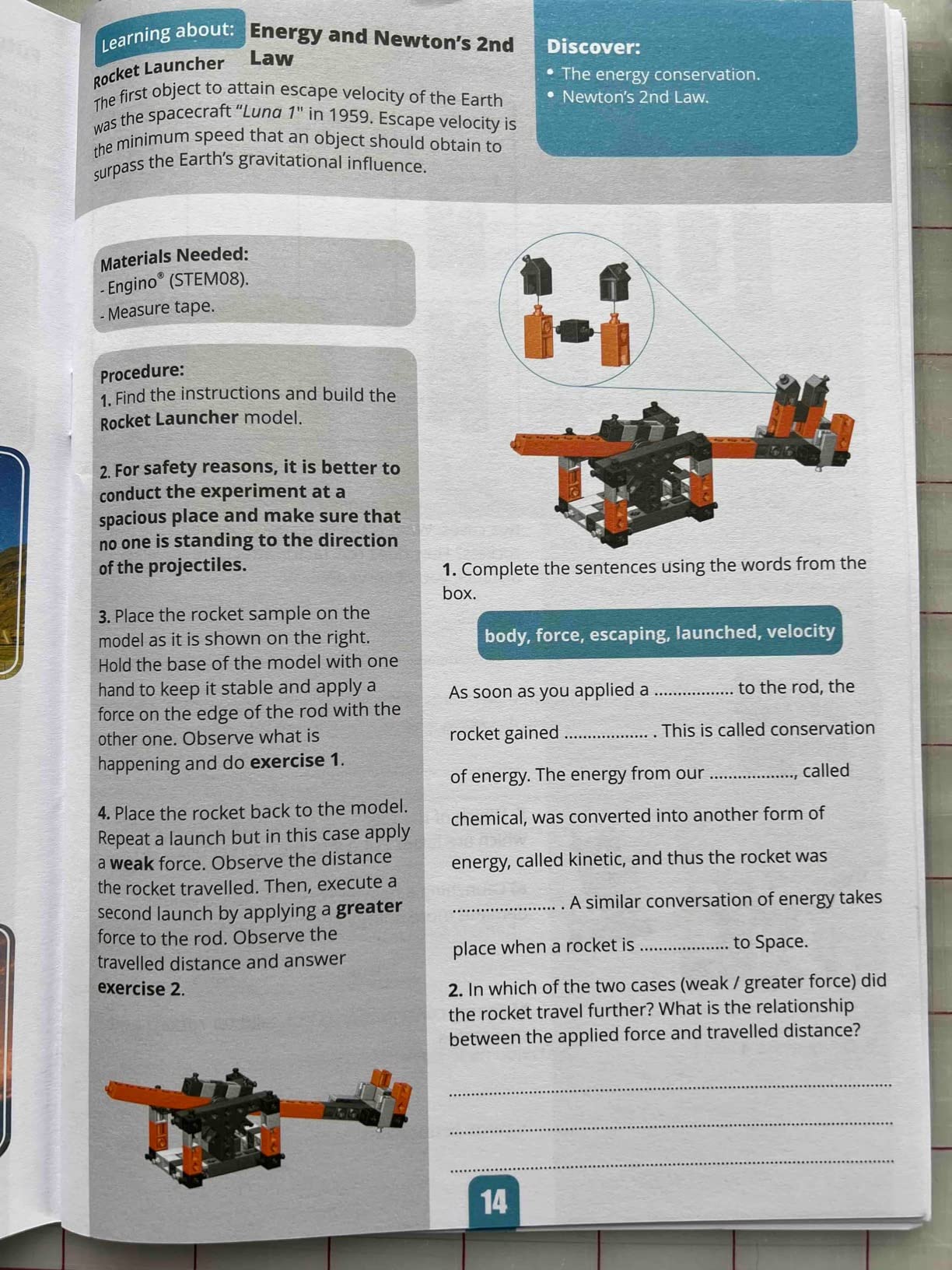 Engino Discovering STEM Astronomy set constructie spatiu 6 modele