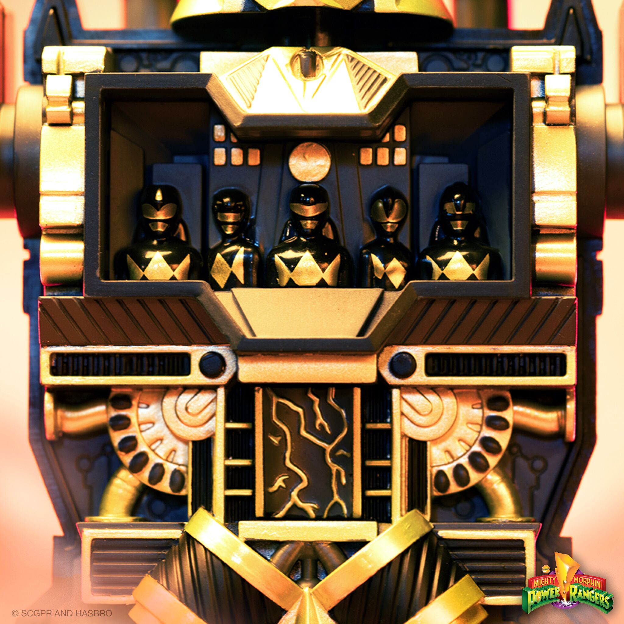 Super7 Power Rangers Super Cyborg Megazord 11 inch negru