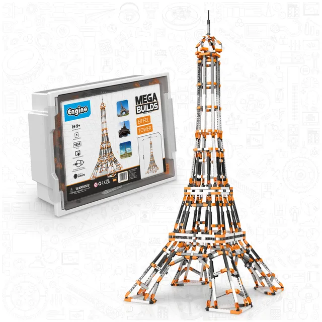 Engino Mega Builds Turn Eiffel set constructie 1,5 m 9+