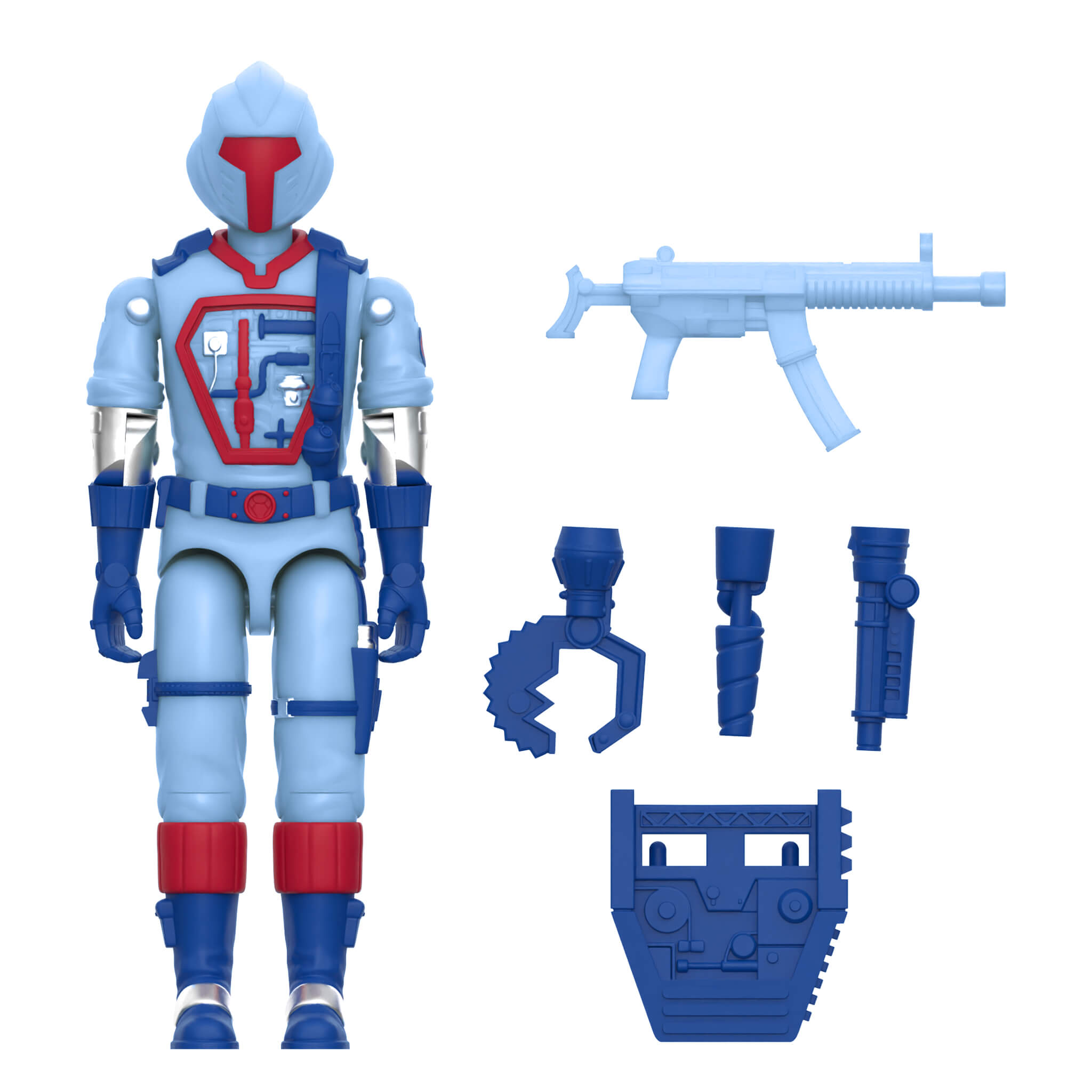 Super7 ReAction+ G.I. Joe Cobra set 3 figurine glow