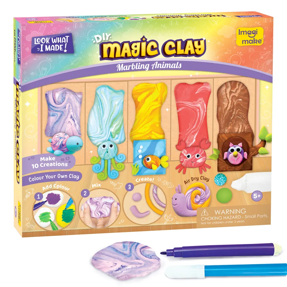 Imagimake Magic Clay Marbling Animals plastilina animale