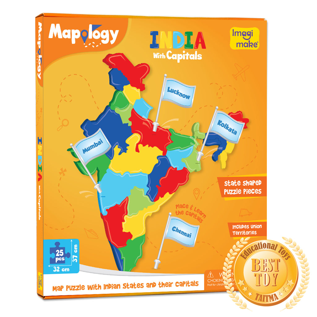 Imagimake Mapology Combo puzzle India si spatiu