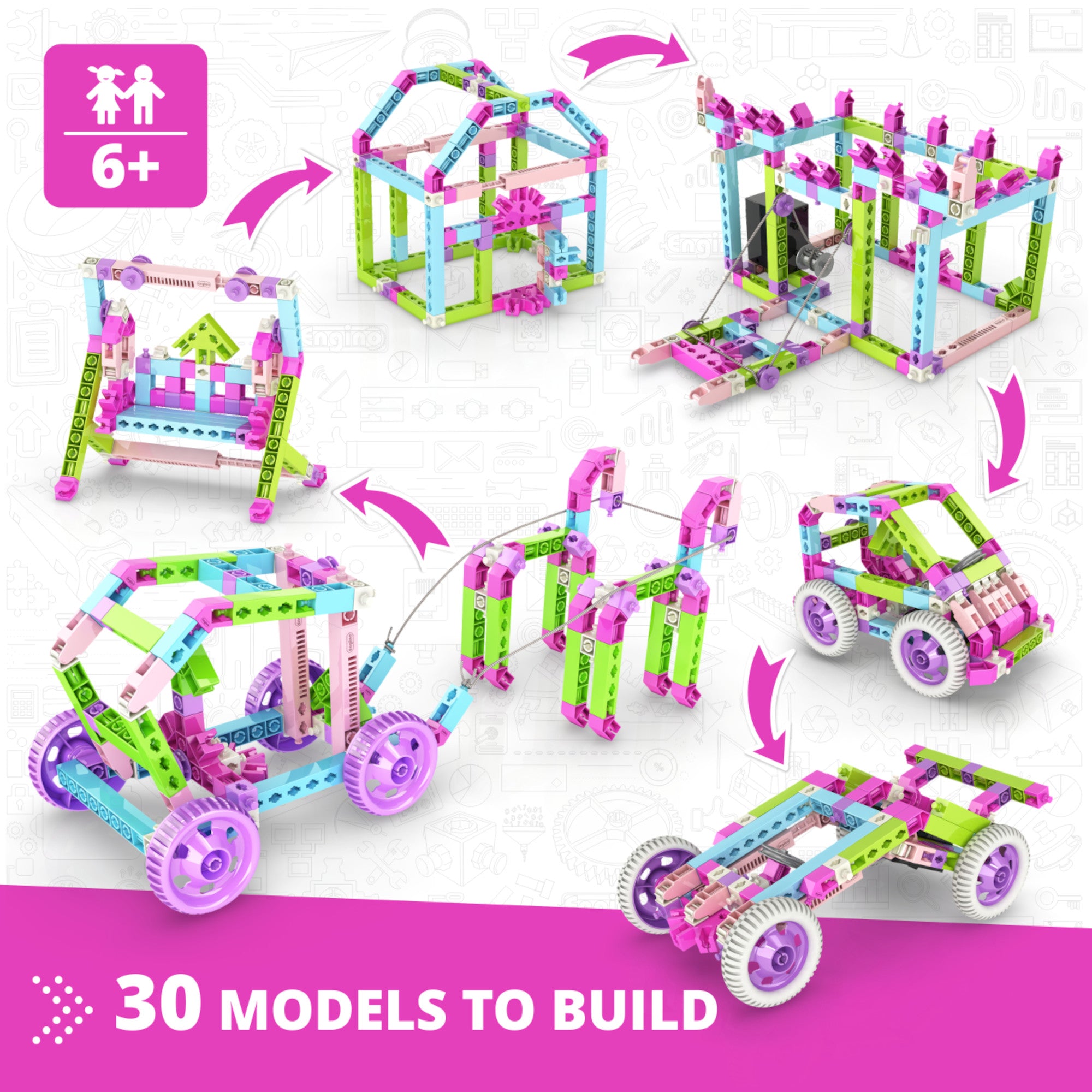 Engino Creative Builder set construcție 30 modele 166 piese