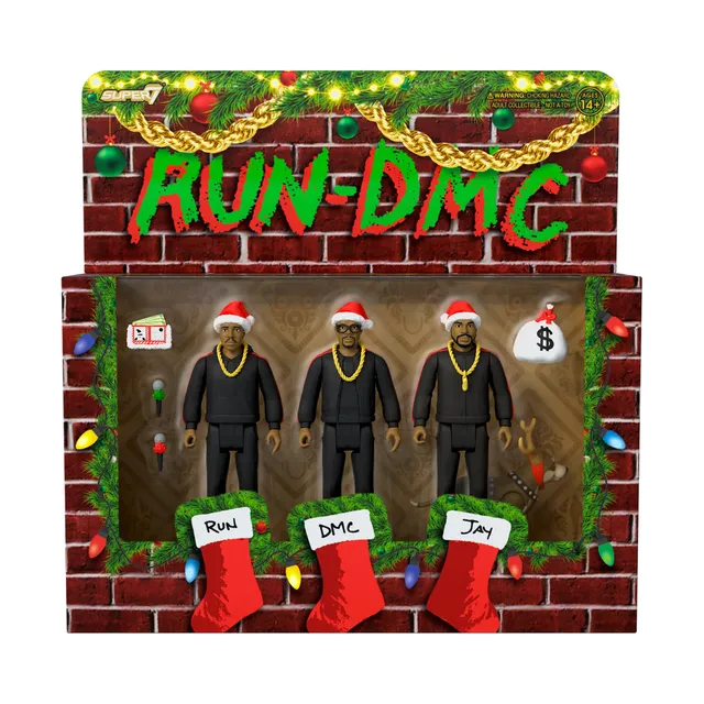 Super7 ReAction RUN DMC Holiday figurine set 3 bucati