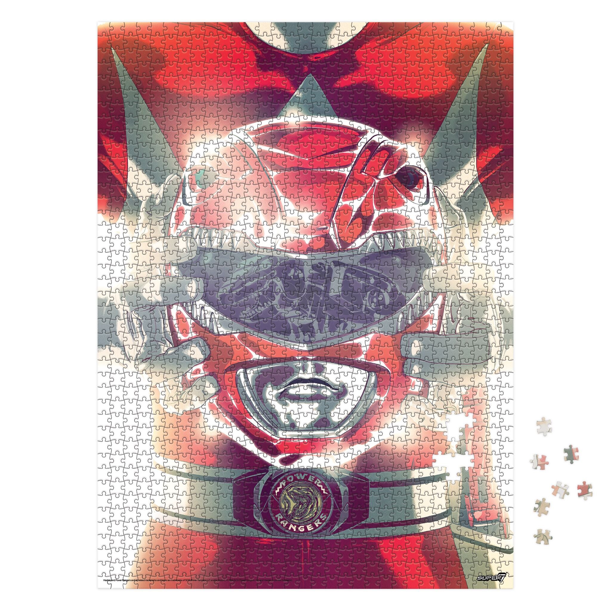 Super7 Power Rangers Red Ranger puzzle 1000 piese foil 50x68cm