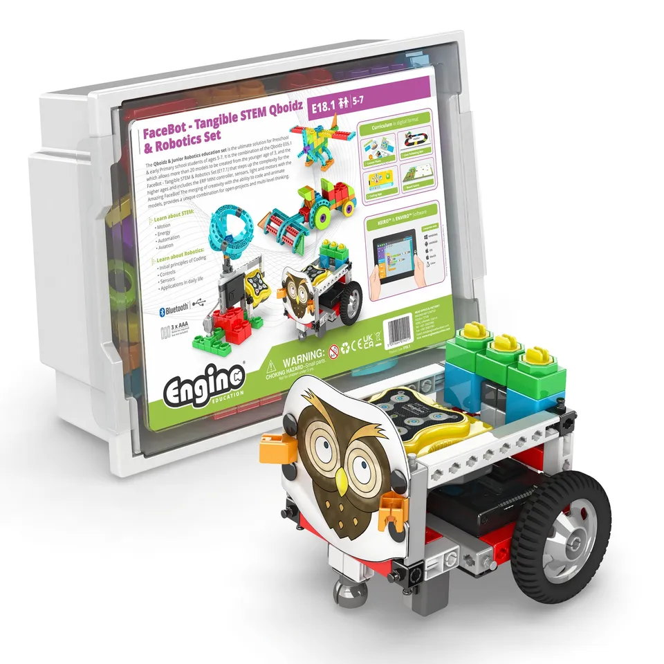 Engino FaceBot kit robotica 96 modele 5-7 ani