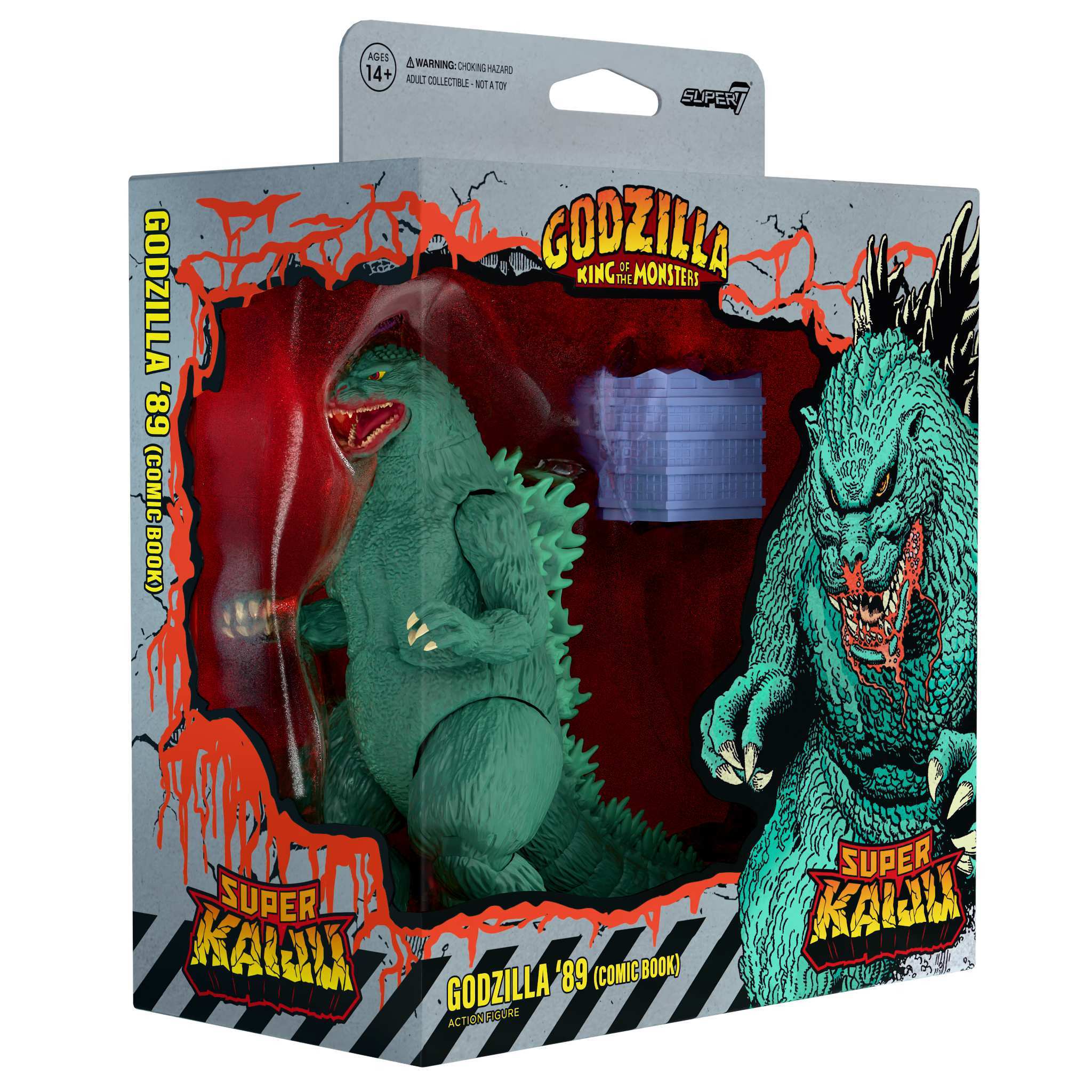 Super7 Toho Super Kaiju Godzilla 1989 figurina comic