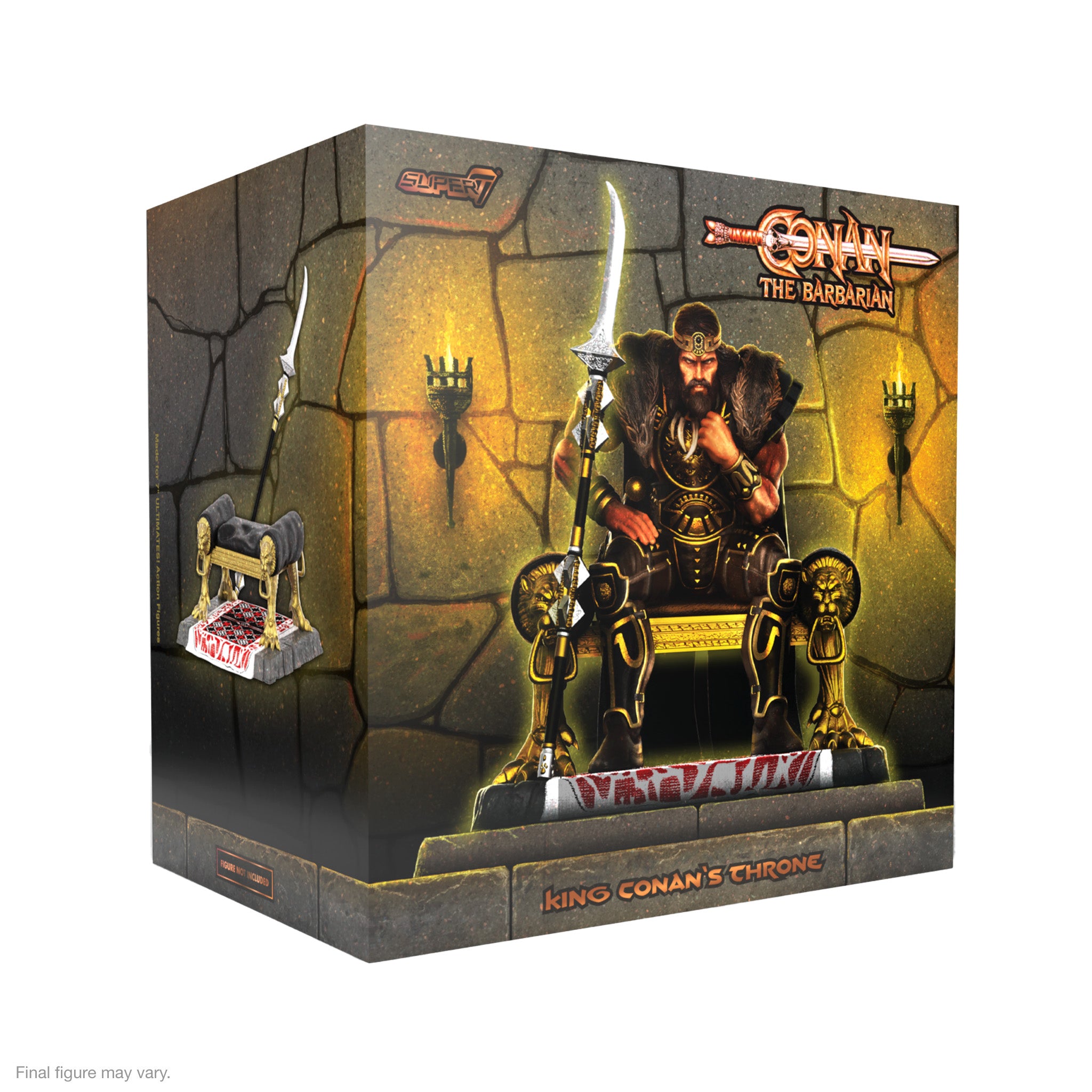 Super7 Conan ULTIMATES Wave 4 King Conan figurina cu tron