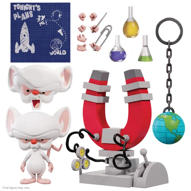 Super7 Animaniacs ULTIMATES! The Brain figurină 18 cm articulată