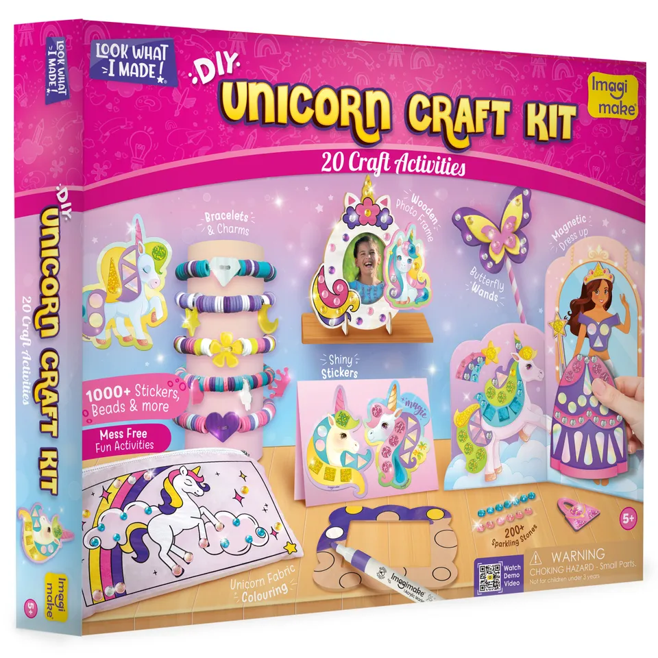 Imagimake Unicorn Craft Kit set creativitate fetite 5-9 ani