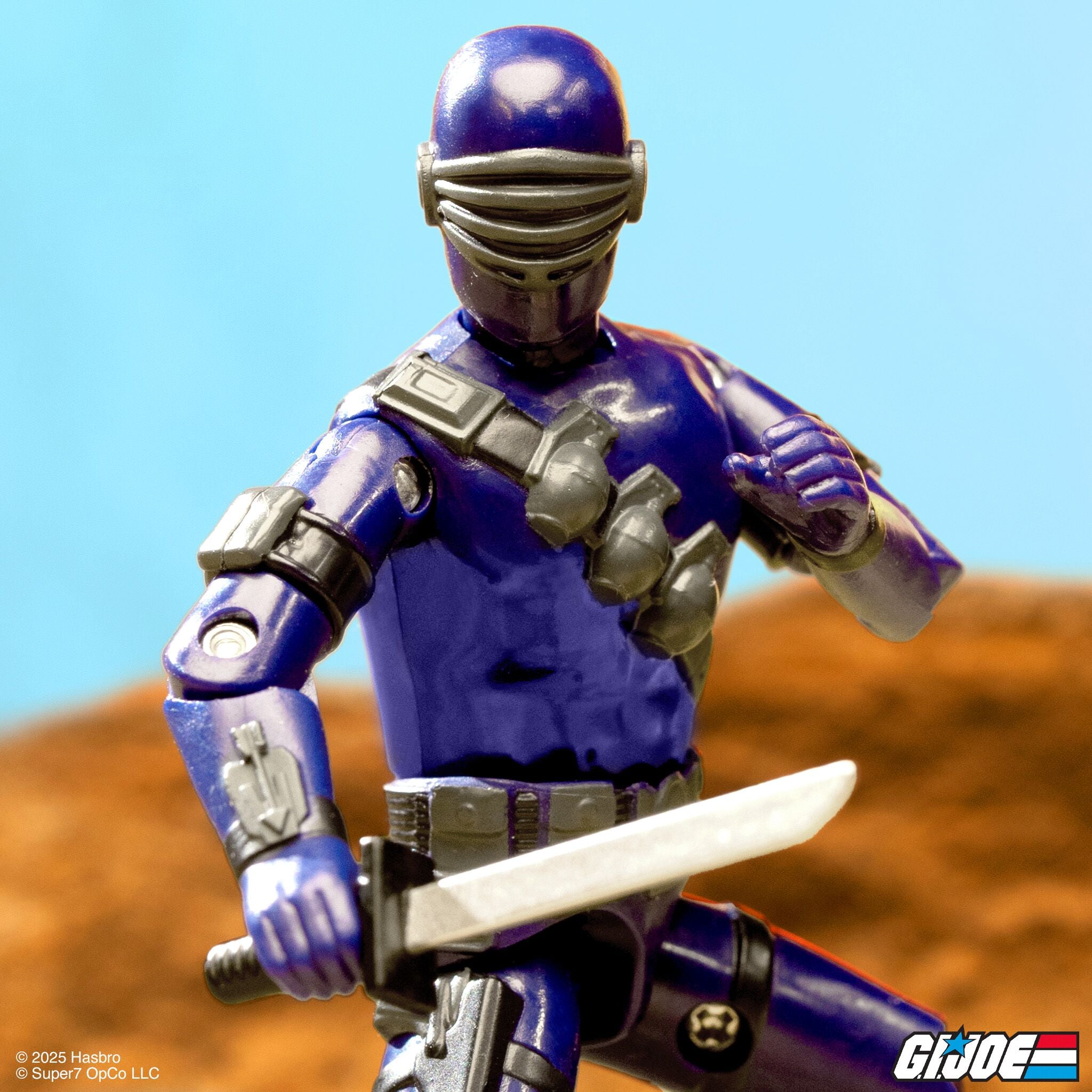Super7 G.I. Joe ReAction+ Snake Eyes Cartoon figurina 9.5cm