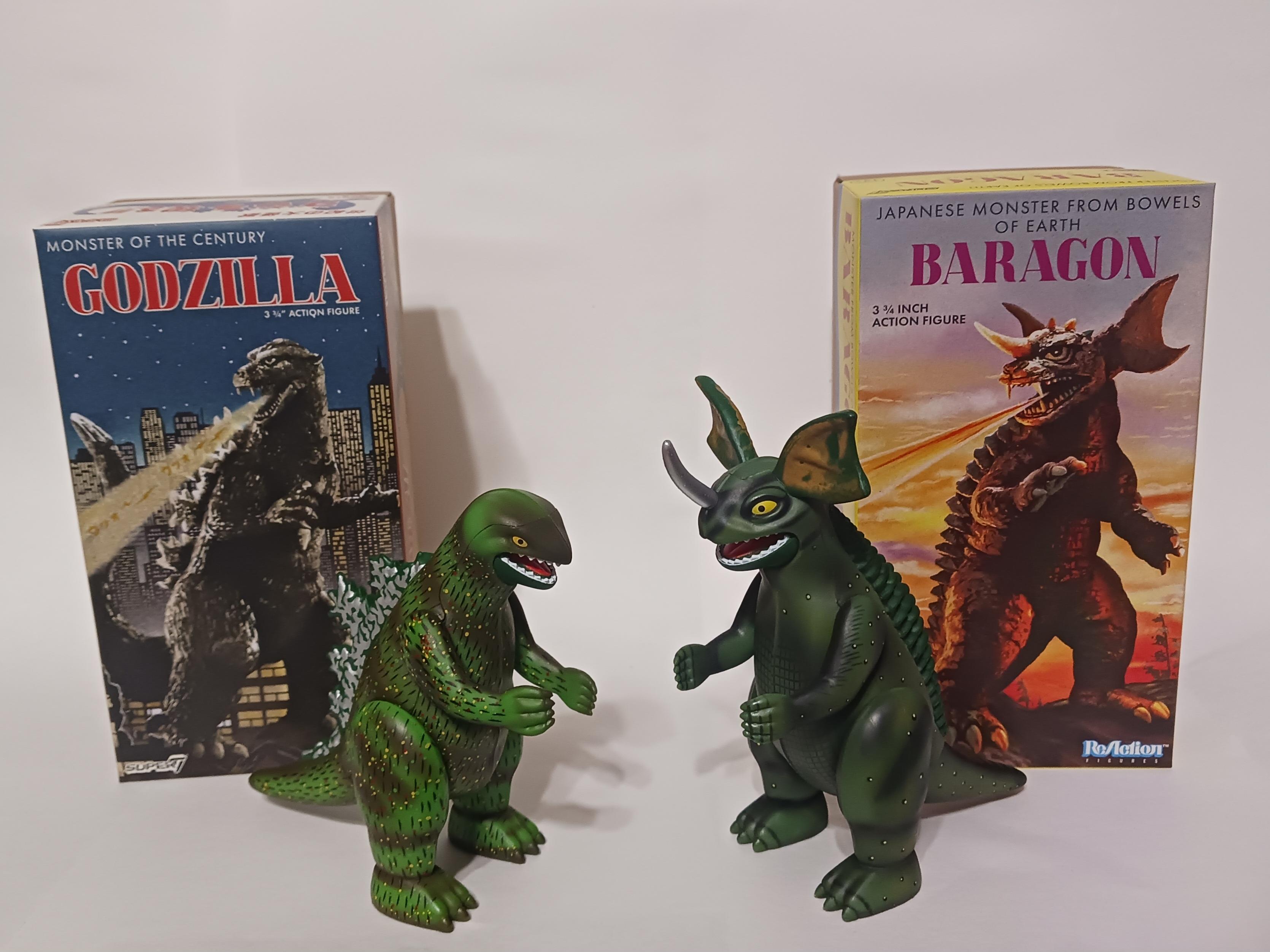 Super7 Toho ReAction Godzilla Baragon figurine Retro Tin