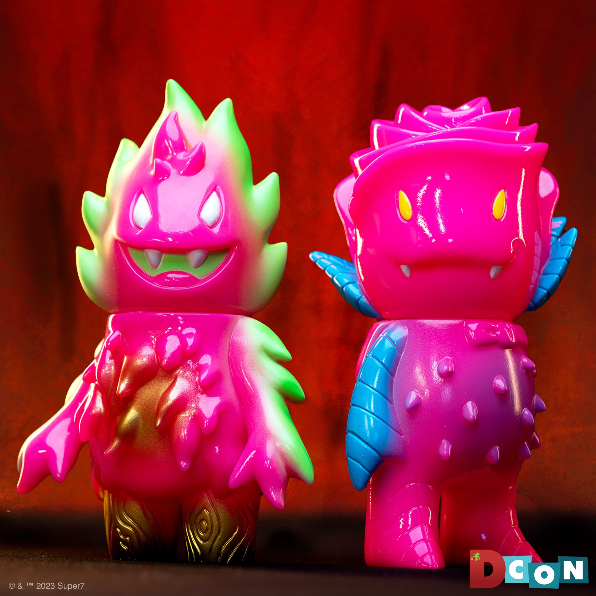 Super7 Monster Family Honoo figurina vinil Blazing Pink