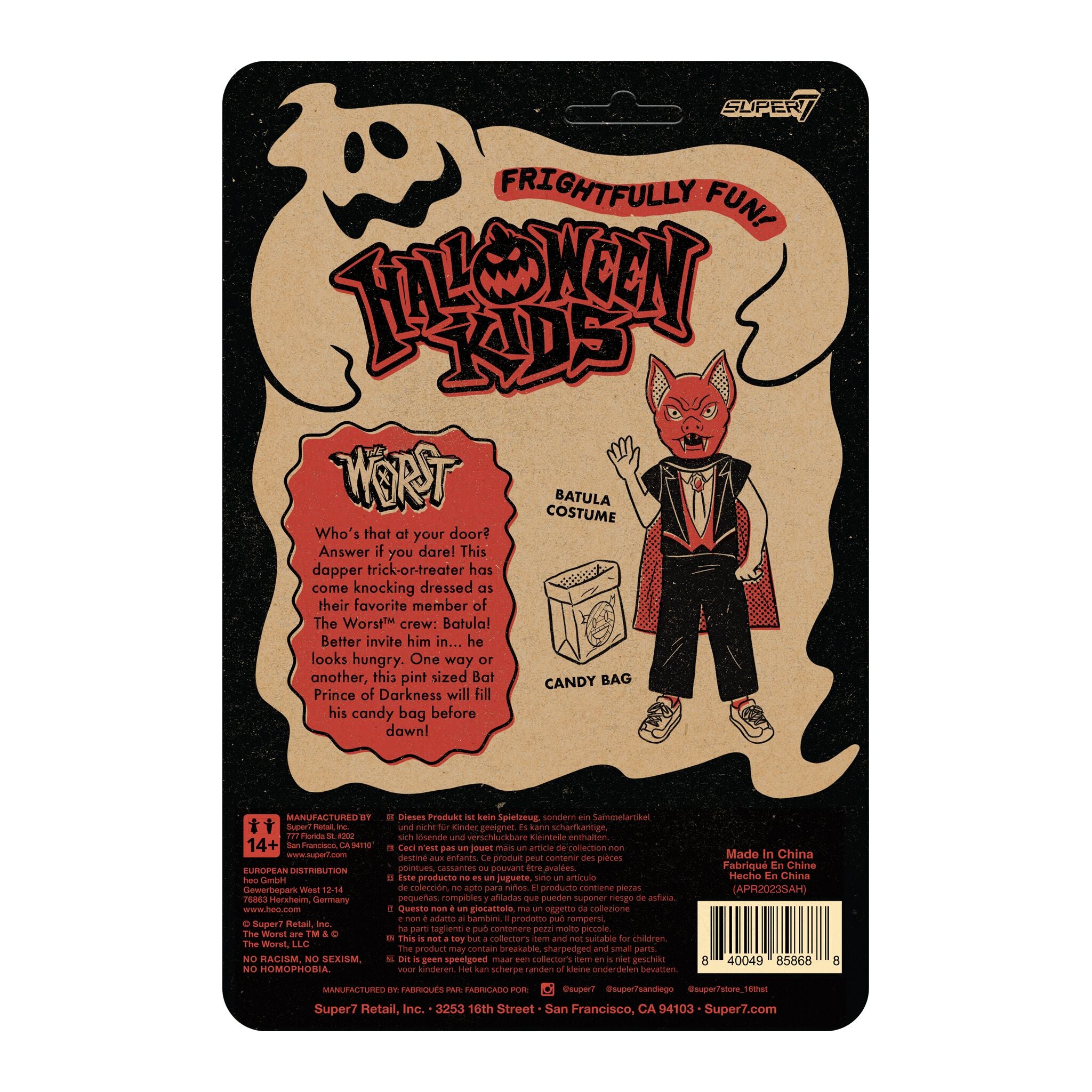 Super7 Halloween Kids Batula Boy figurina ReAction
