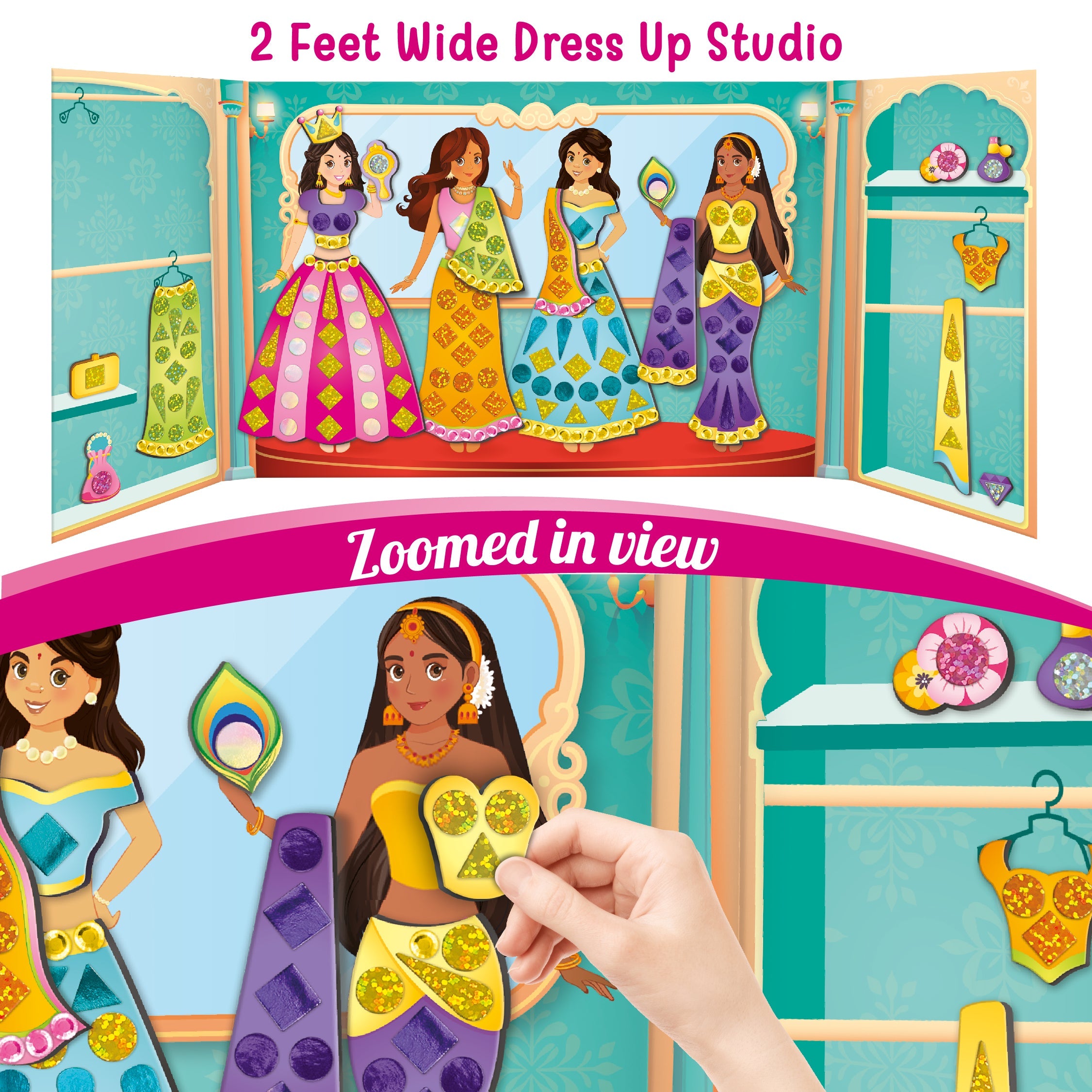 Imagimake Magnetic Dress Up Indian Princess joc magnetic