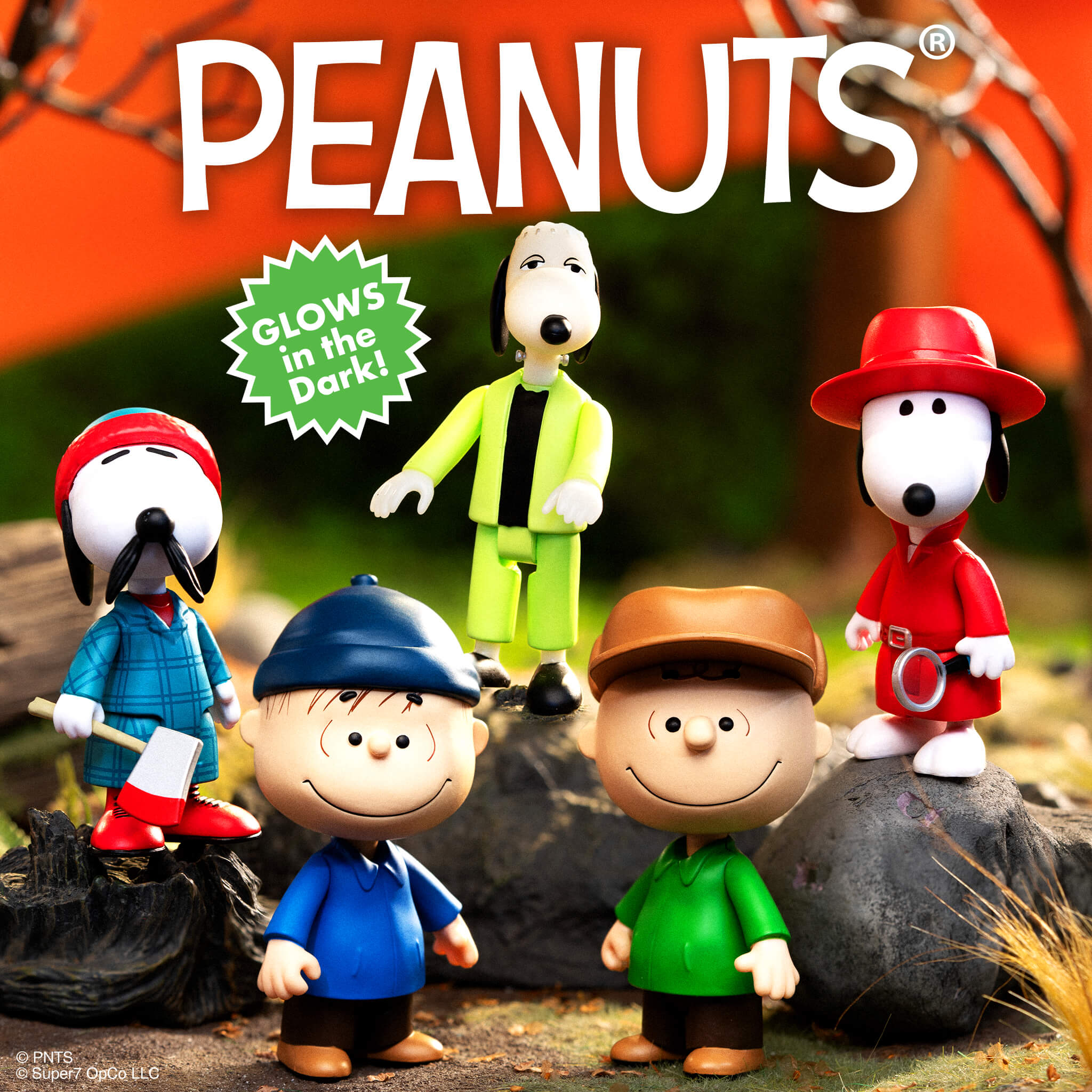 Super7 Peanuts Blind Box Wave 04 figurine set 12 buc glow