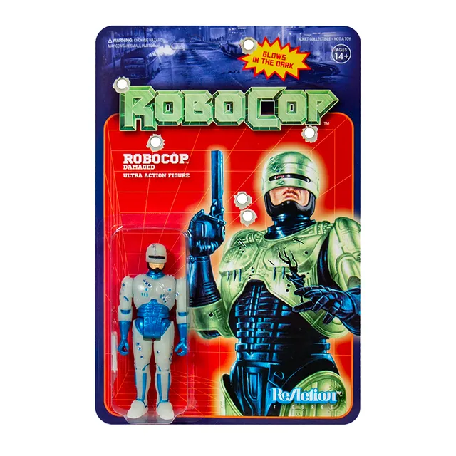 Super7 Robocop ReAction figurină Battle Damaged fosforescentă