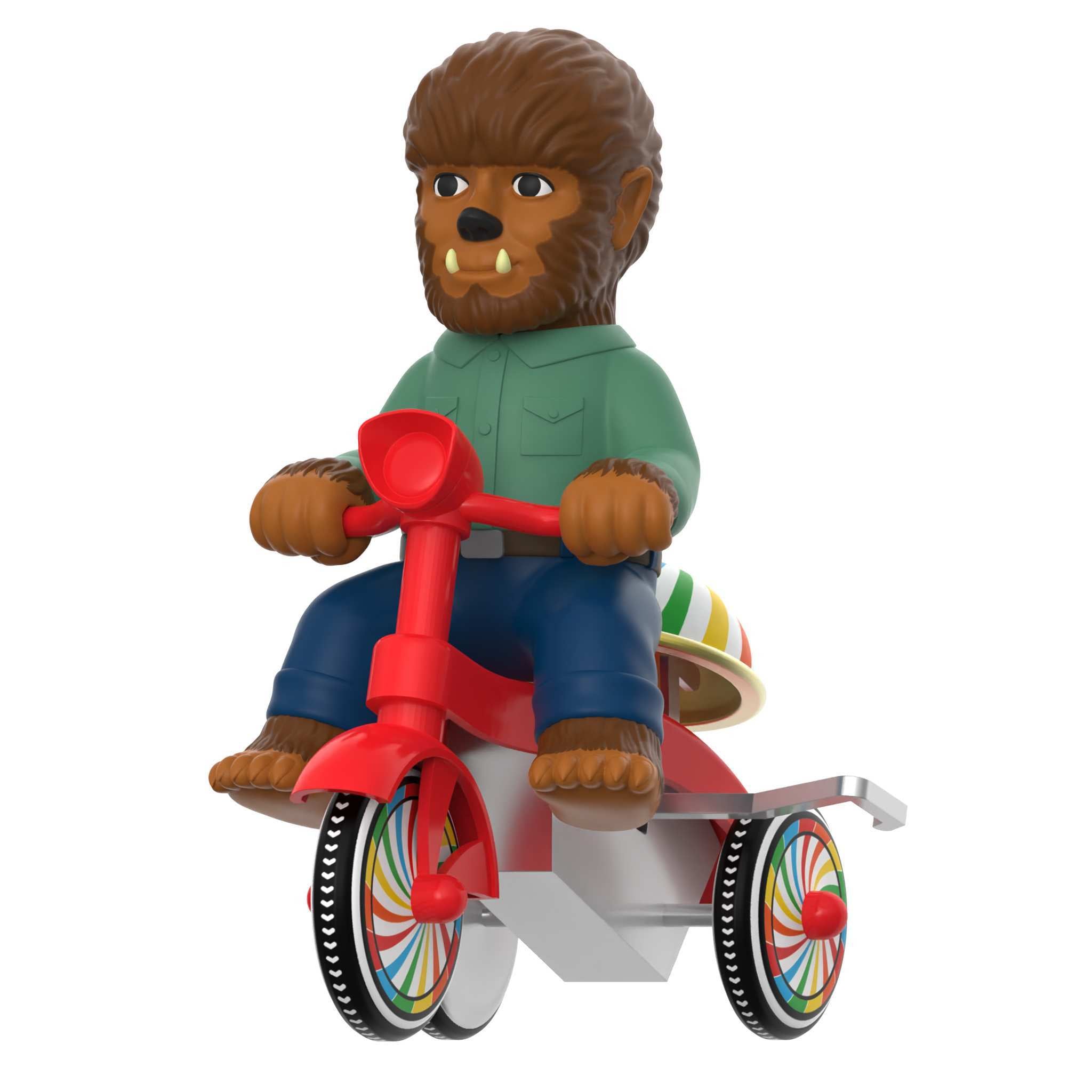 Super7 Super Cycles Wolf Man figurina vinil tricicleta