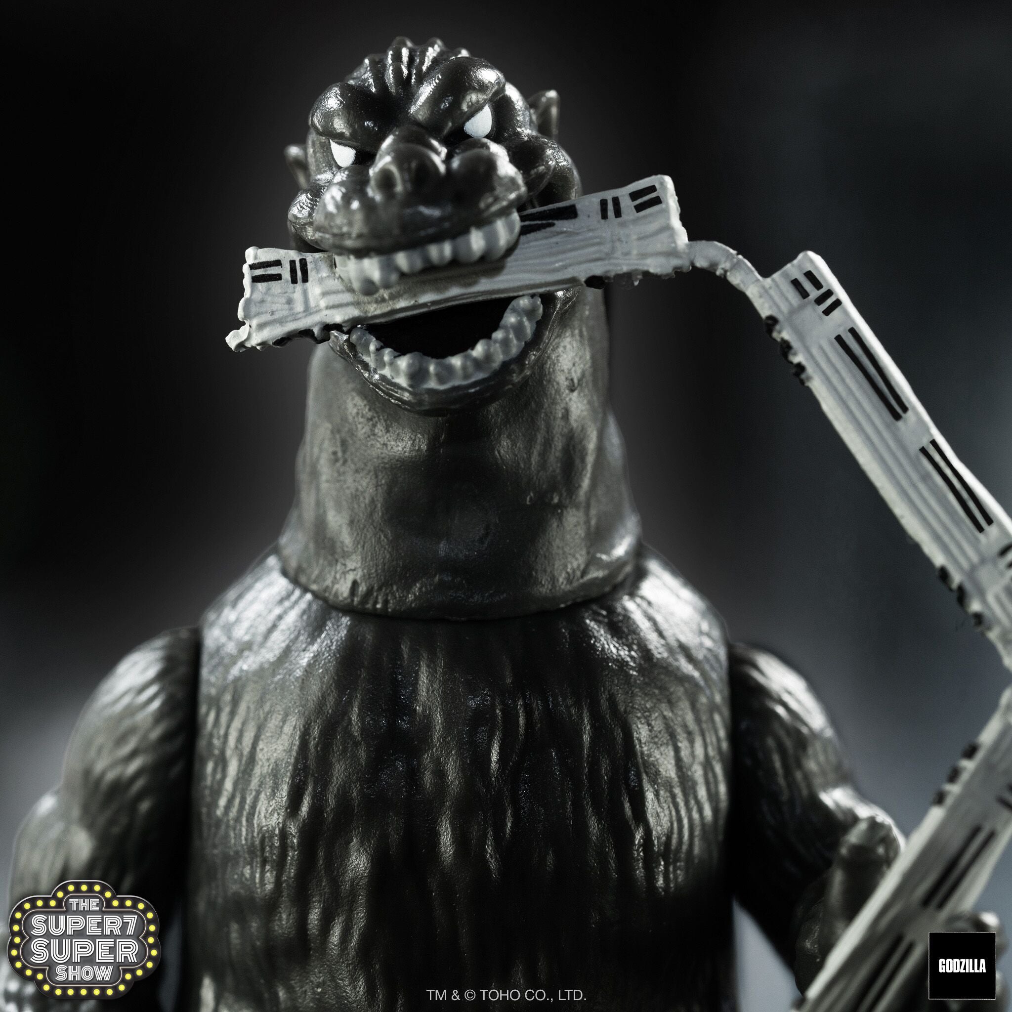 Super7 Godzilla 1954 Train Biter ReAction figurină SDCC