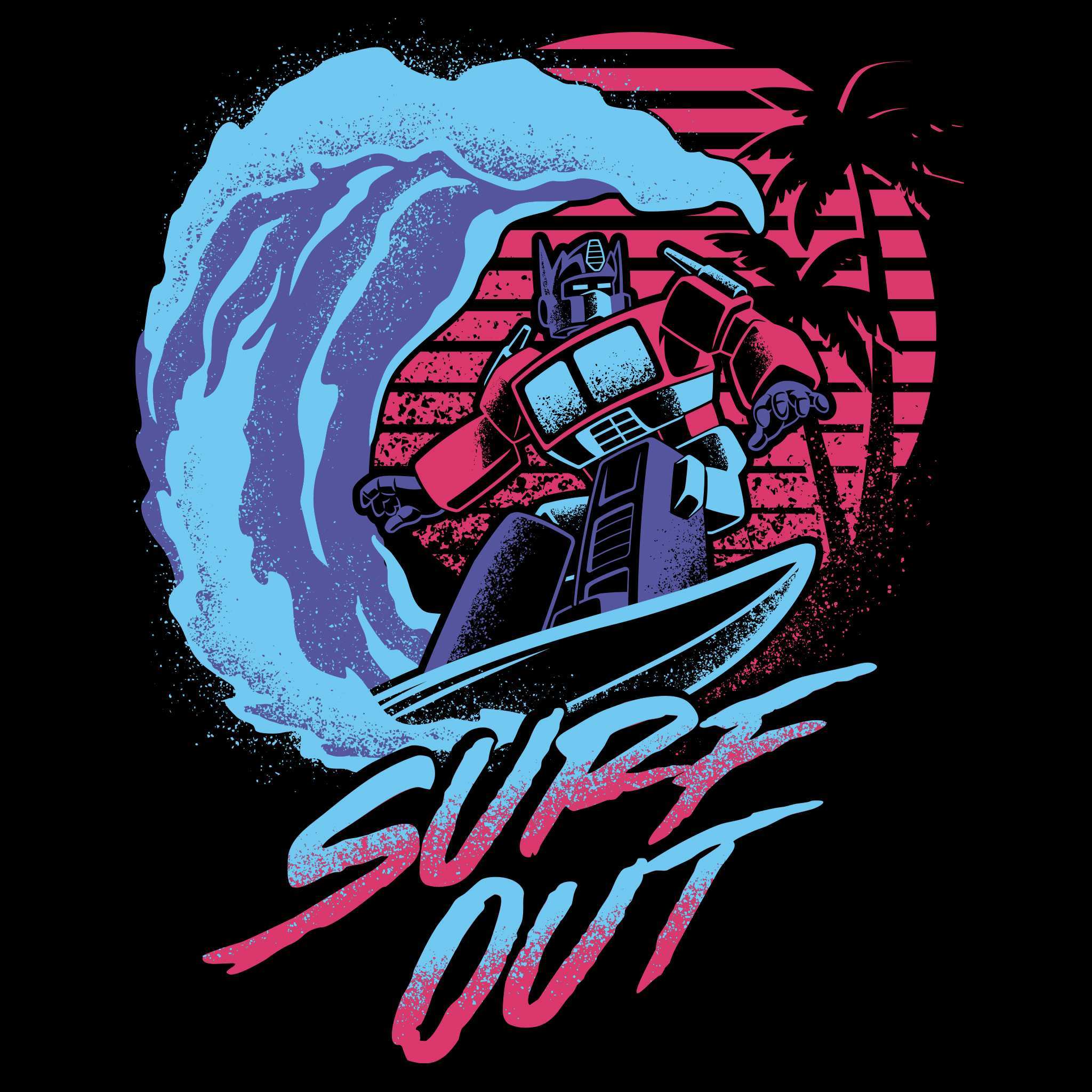 Super7 Transformers Optimus Prime Surf tricou negru bumbac