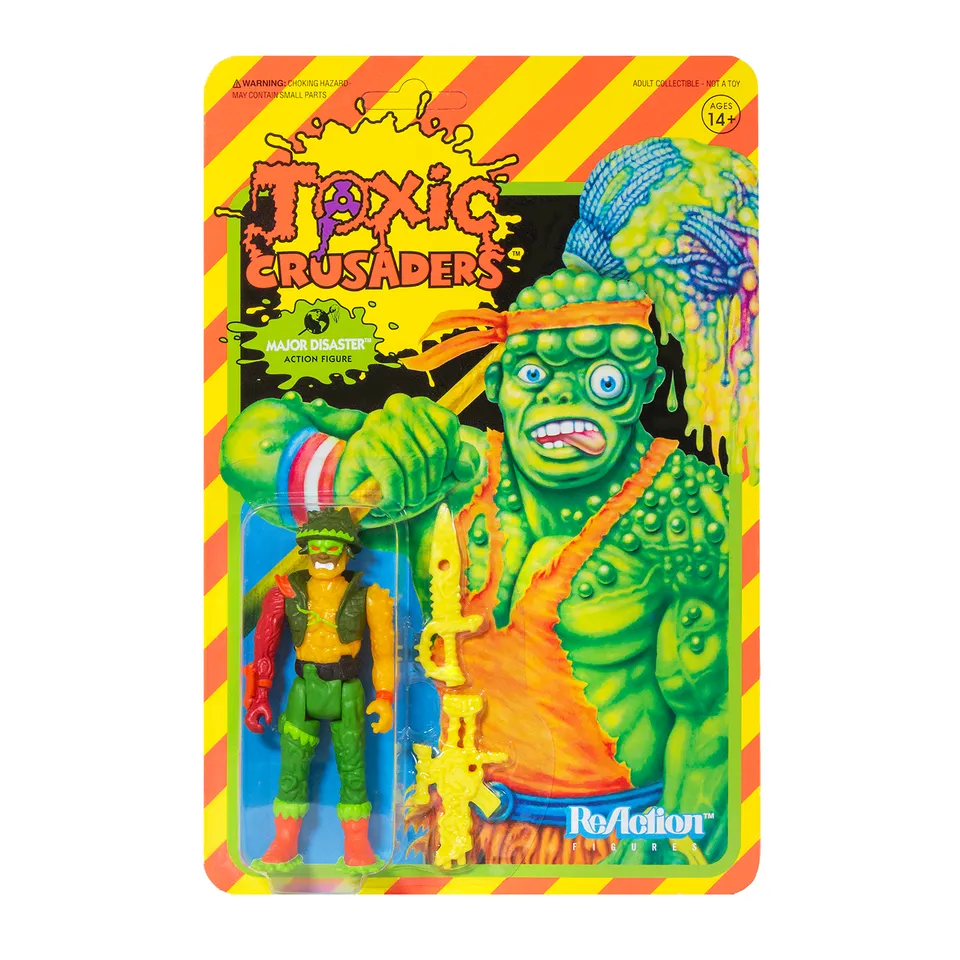 Super7 ReAction Major Disaster figurina Toxic Crusaders