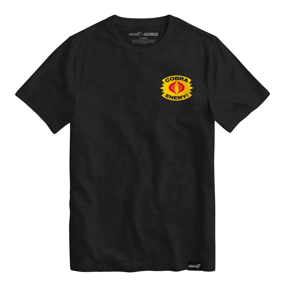 Super7 G.I. Joe Cobra Enemy tricou negru bumbac