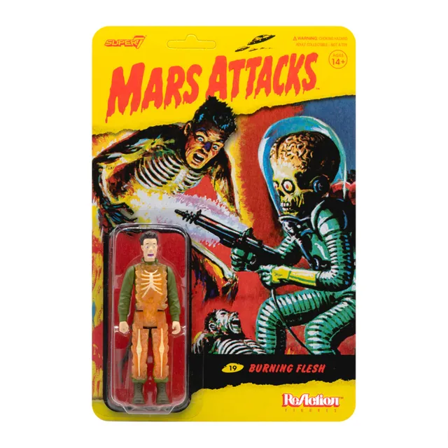 Super7 ReAction Mars Attacks Burning Flesh figurină 9,5 cm