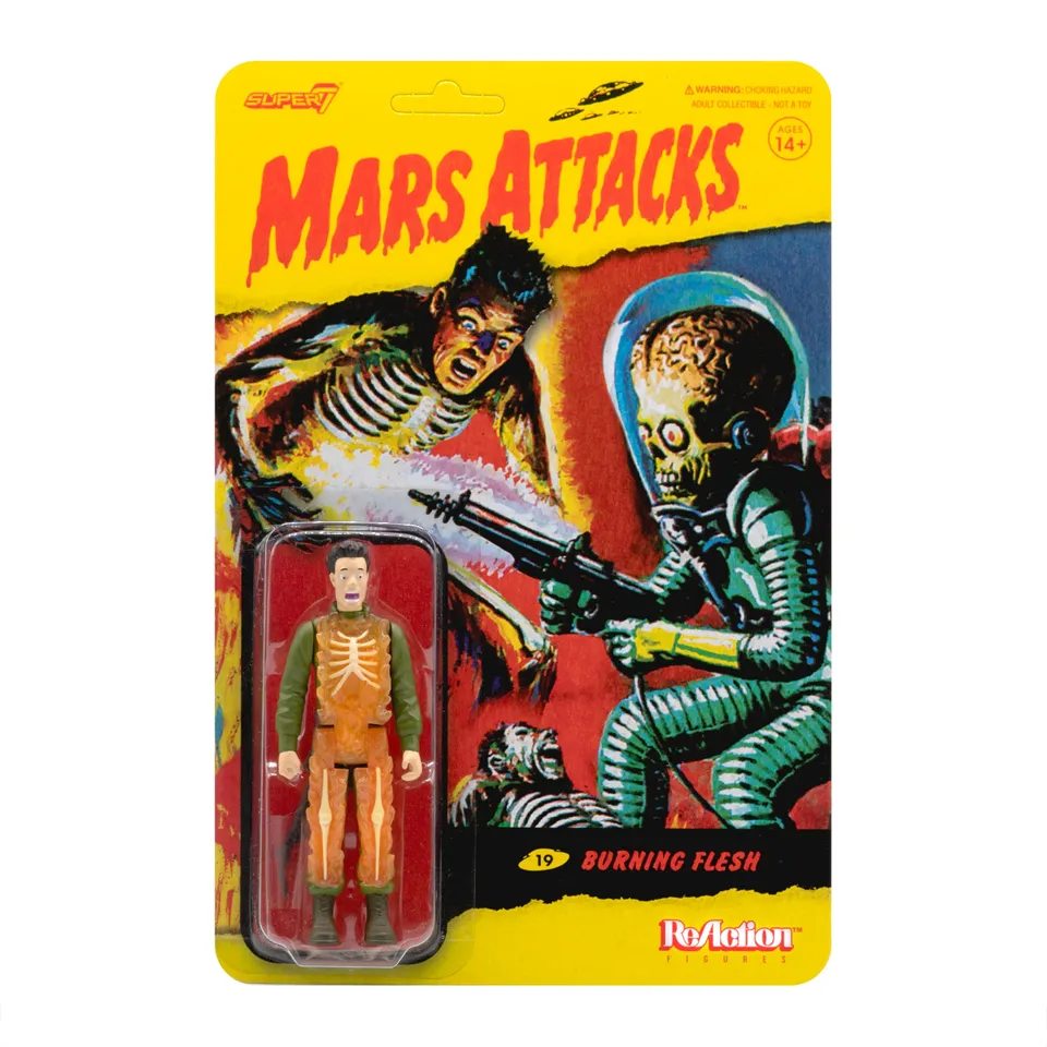 Super7 ReAction Mars Attacks Burning Flesh figurină 9,5 cm