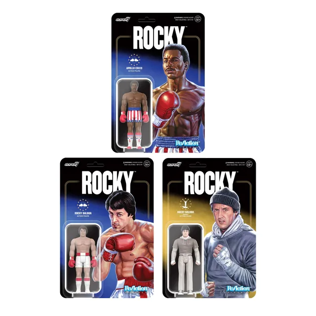 Super7 Rocky ReAction figurine set 3 Wave 2 box