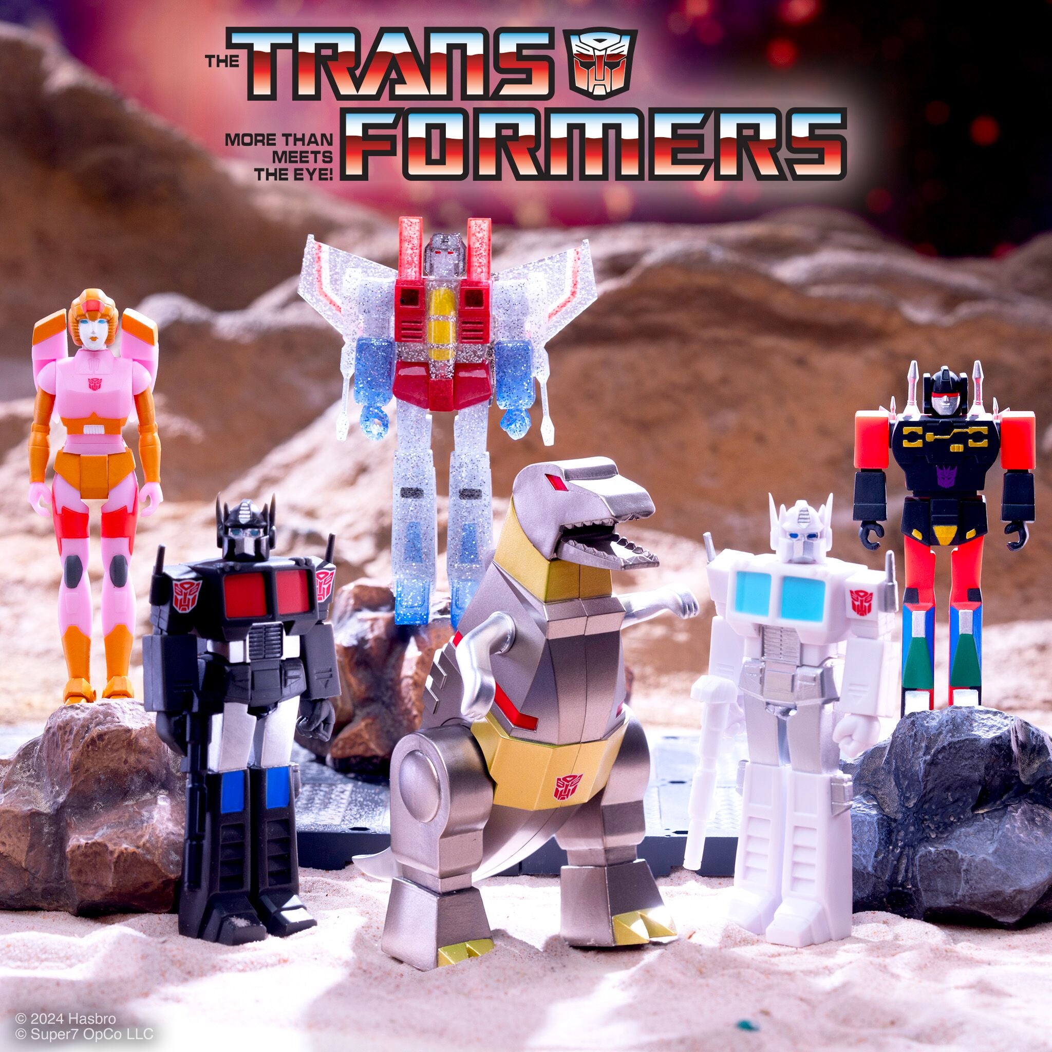 Super7 Transformers ReAction Rumble Red figurina rosie