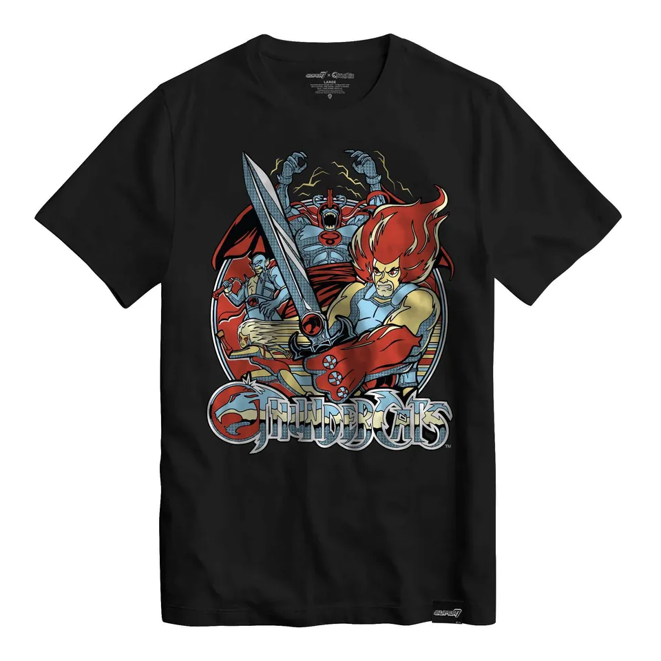 Super7 ThunderCats Team tricou negru bumbac