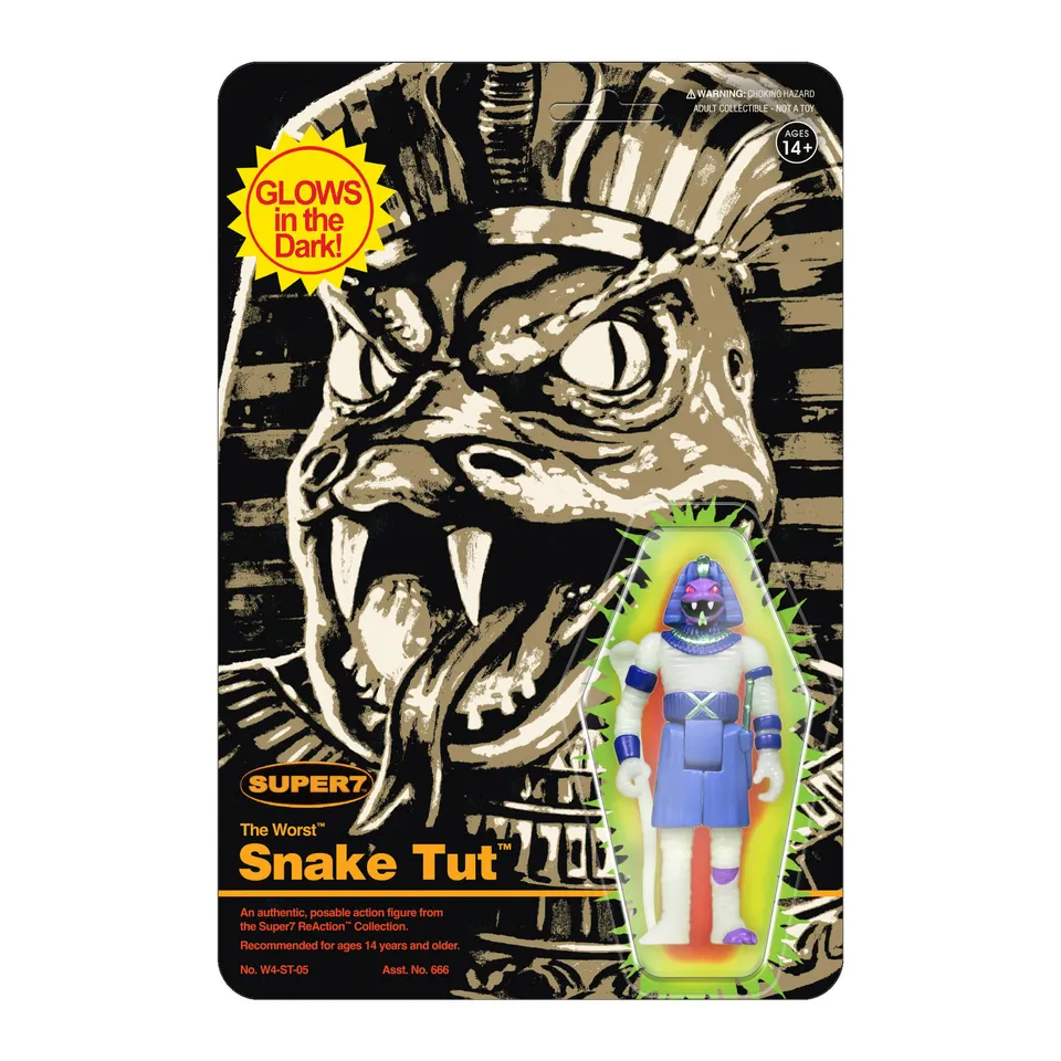 Super7 The Worst Snake Tut figurină 9,5 cm Glow