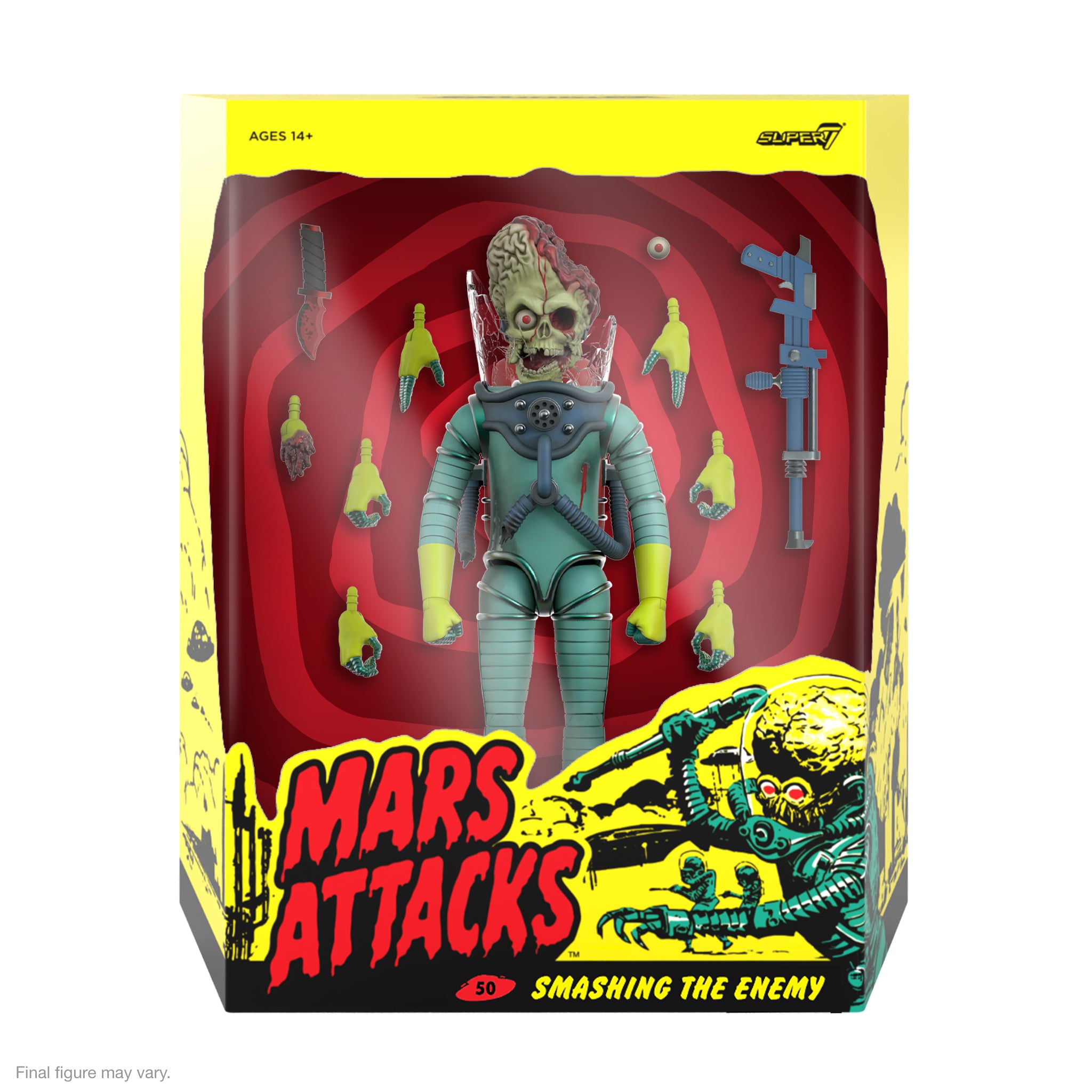 Super7 ULTIMATES Mars Attacks Martian Smashing Enemy 18 cm