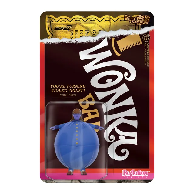 Super7 ReAction Violet Beauregarde Blueberry figurină