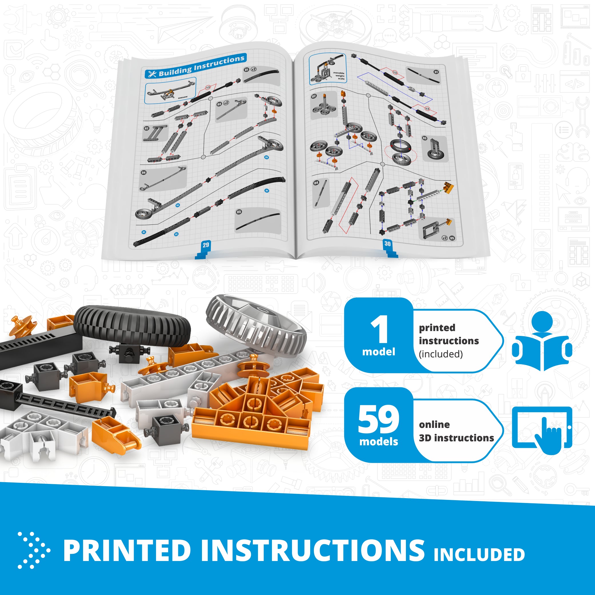 Engino Simple Machines set constructie mecanisme angrenaje