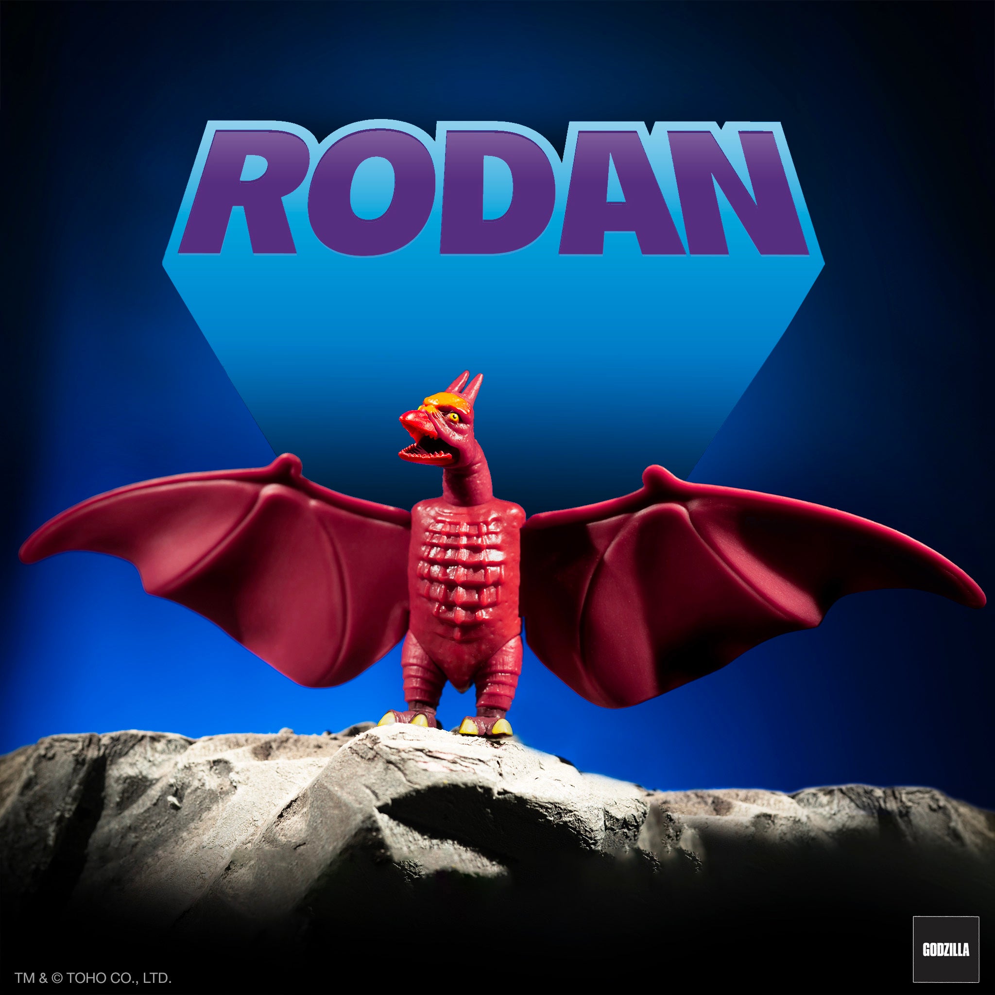 Super7 Toho ReAction Wave 1 Shogun Rodan figurina aripi articulate