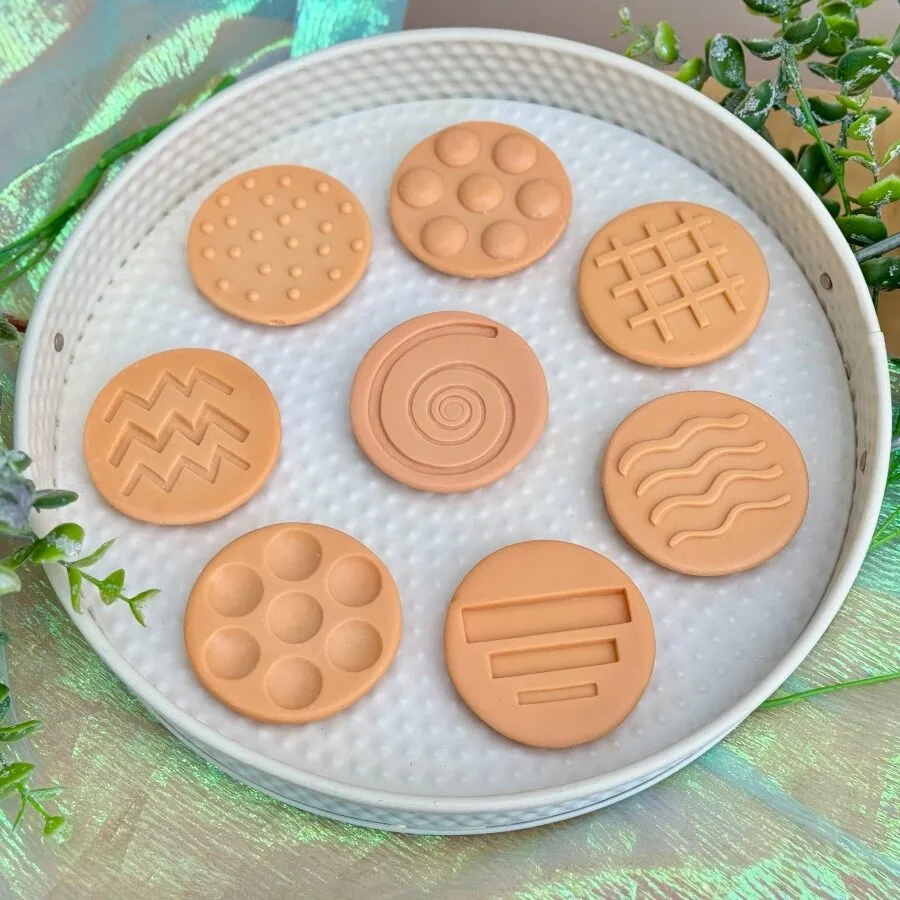 Yellow Door Sensory Stones pietre senzoriale 8 set tactil